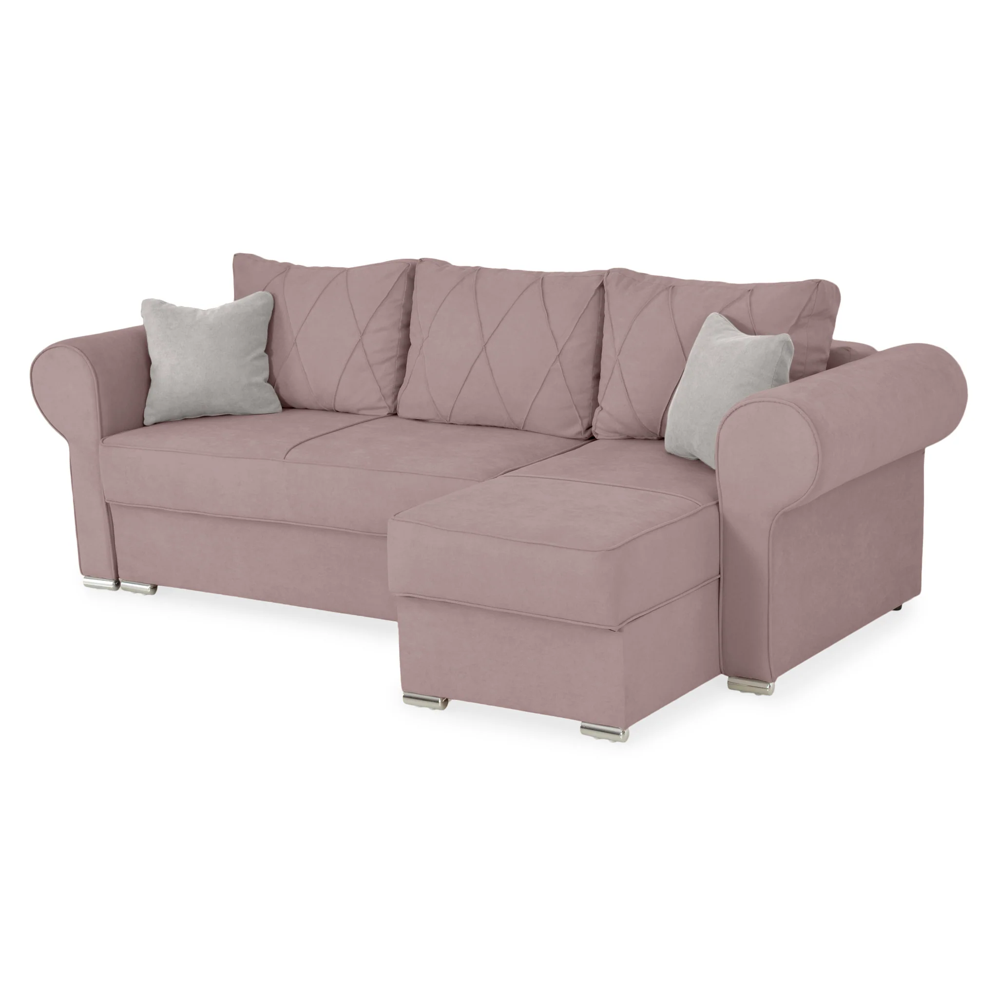 AMIRA Canapea extensibilă, 3 locuri, șezlong interschimbabil, stofă - Image 49