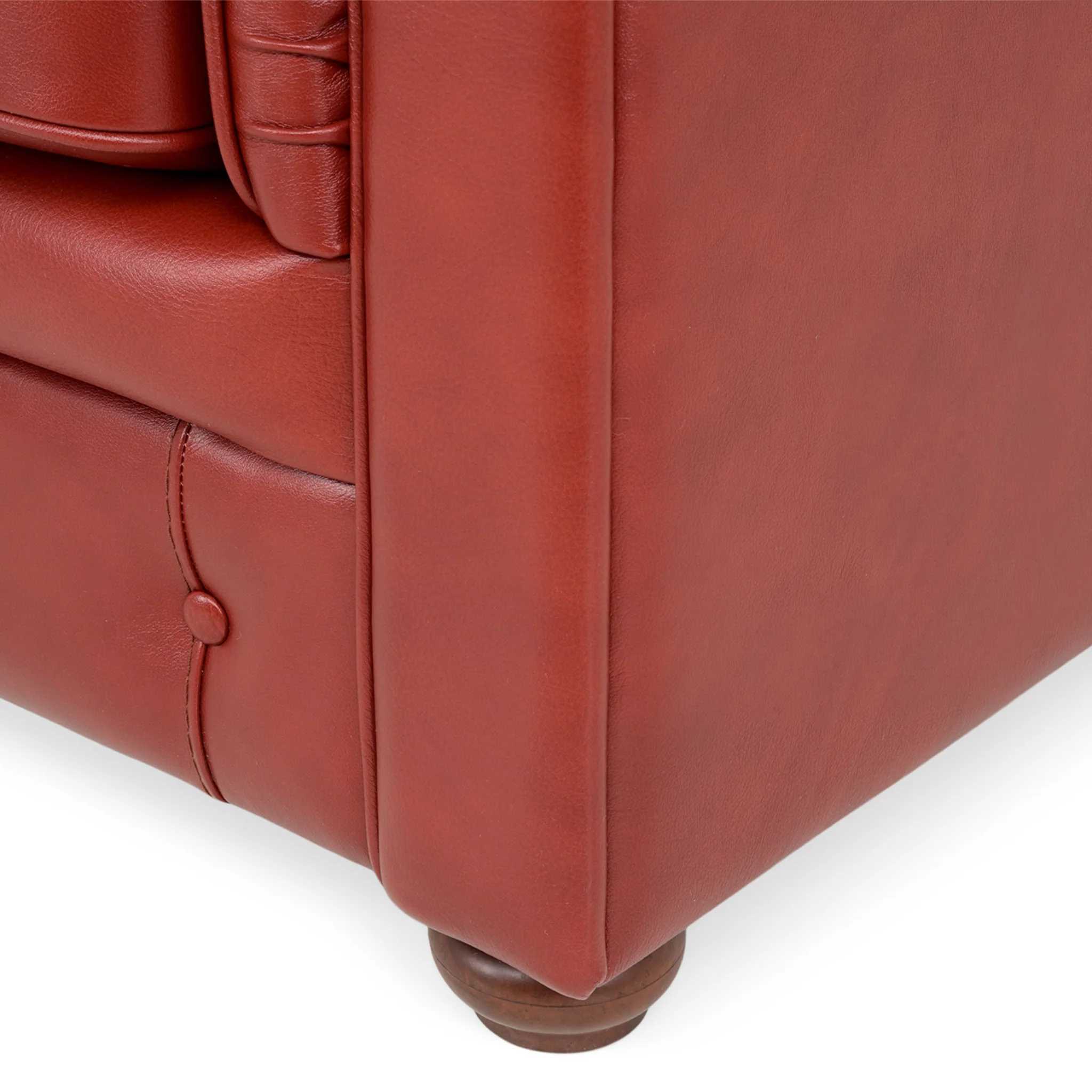 CHESTERFIELD Canapea 3 locuri, piele - Image 7