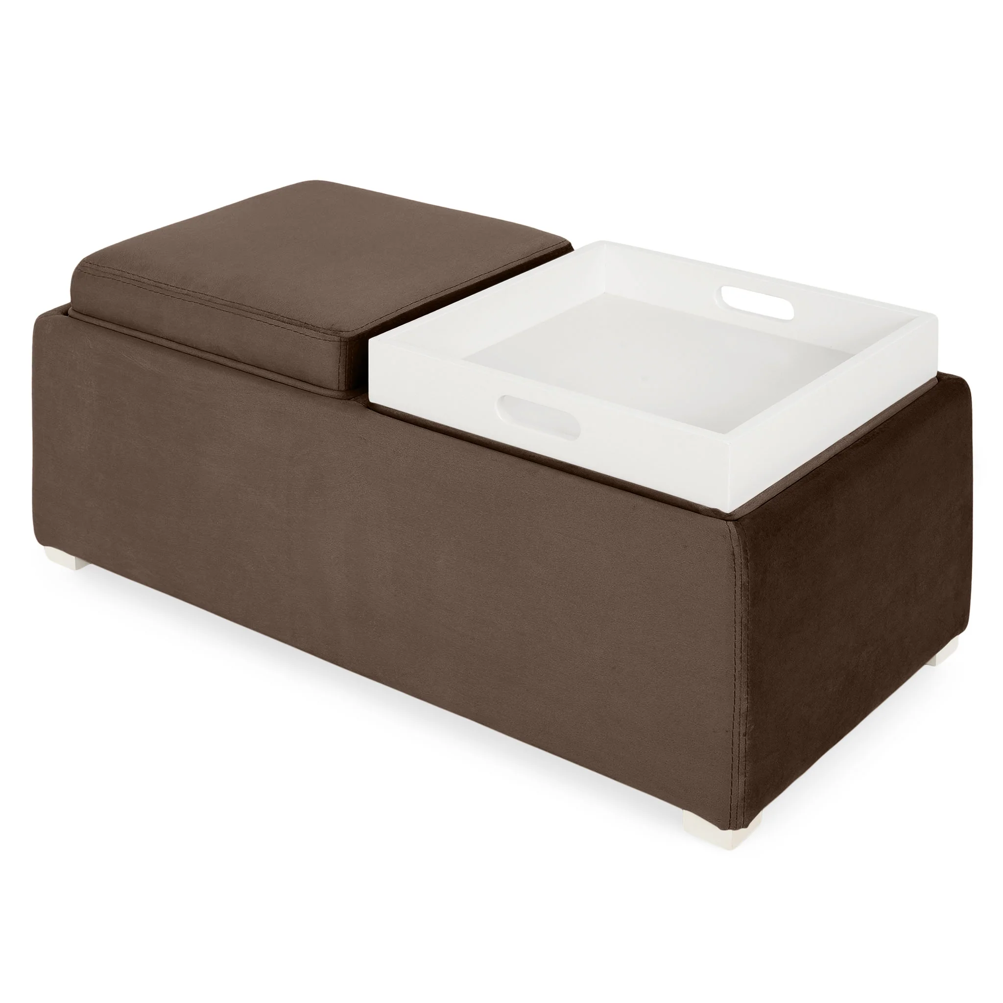 CUBIX Banchetă cu spațiu depozitare, stofă - Image 23