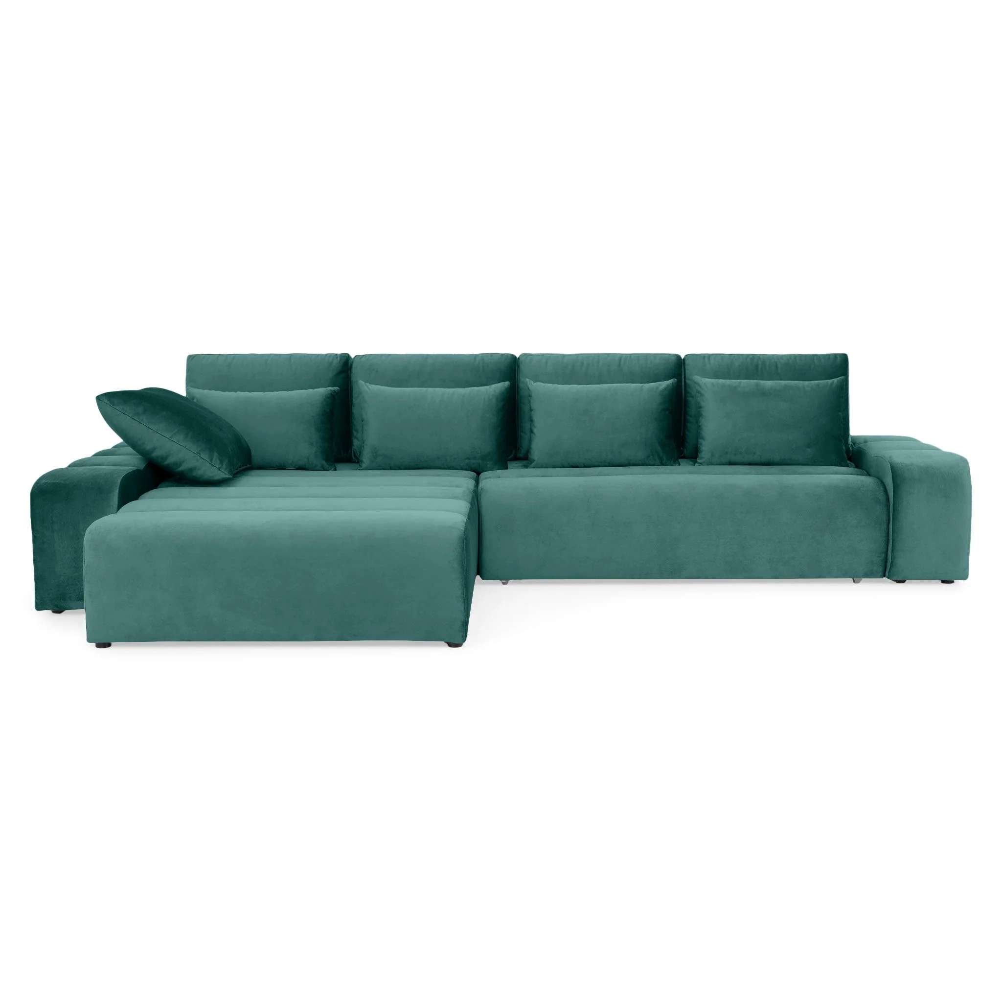 LOUNGE Colțar extensibil, șezlong interschimbabil, stofă - Image 78