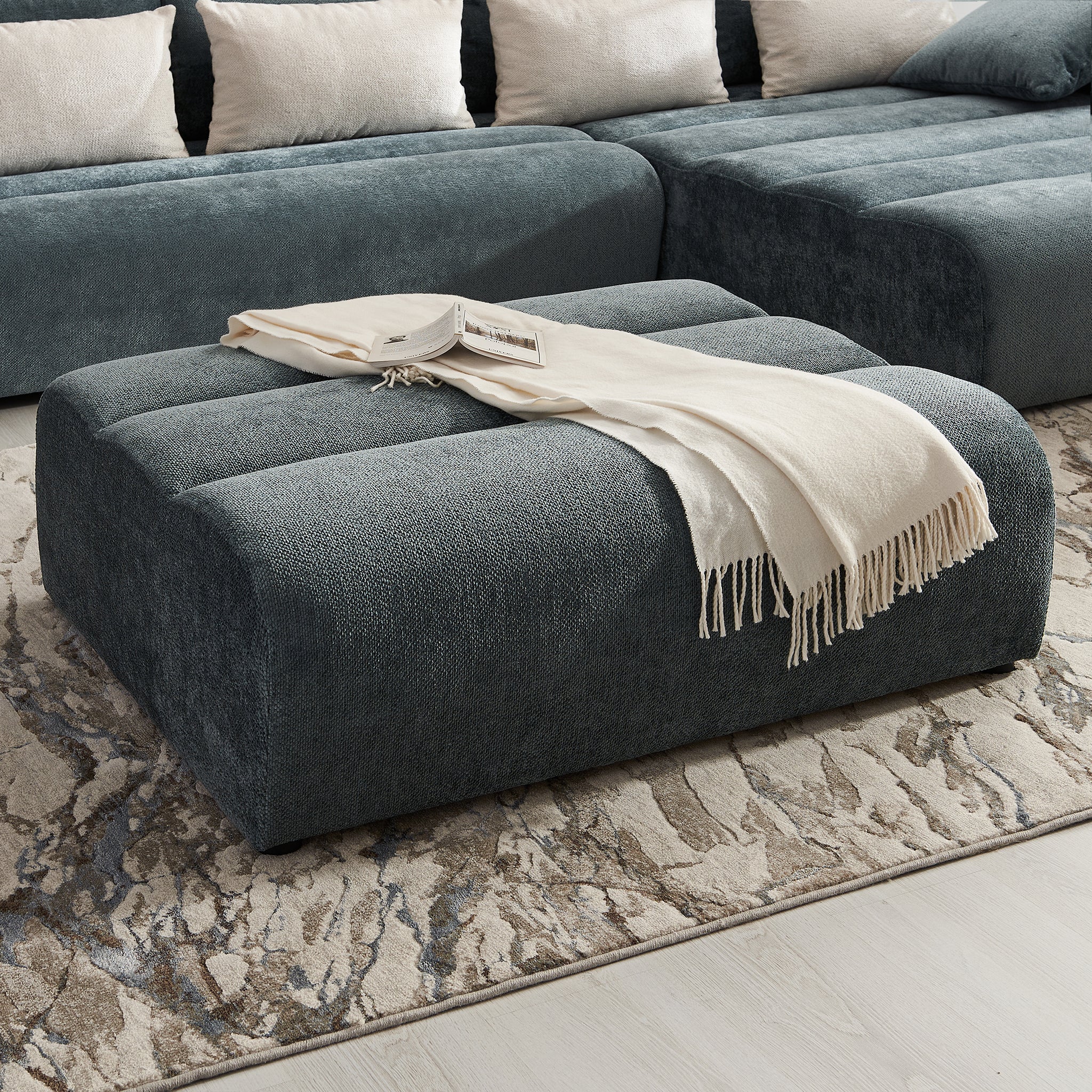 LOUNGE Taburet, stofă - Image 2