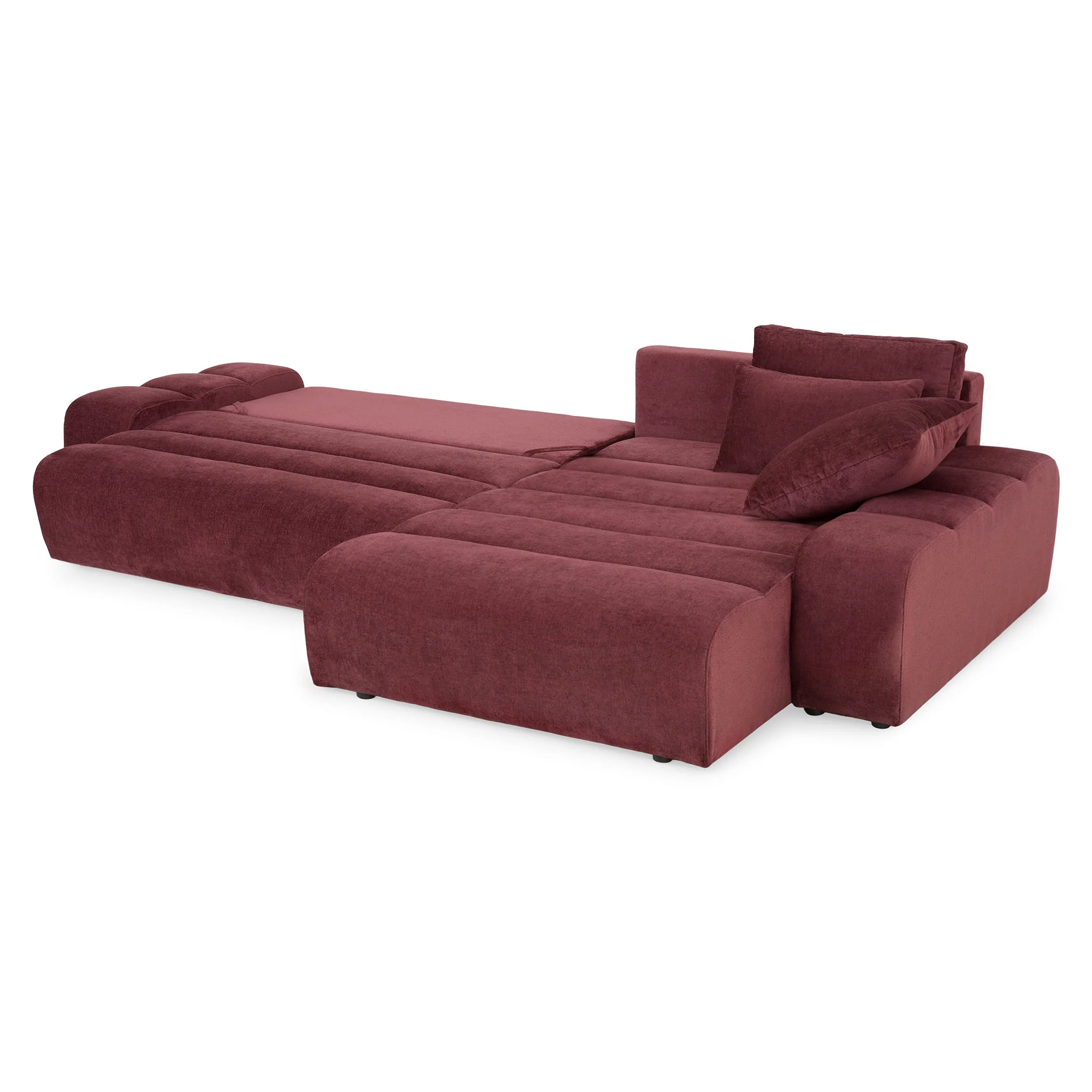 LOUNGE Colțar extensibil cu șezlong interschimbabil, stofă - Image 4