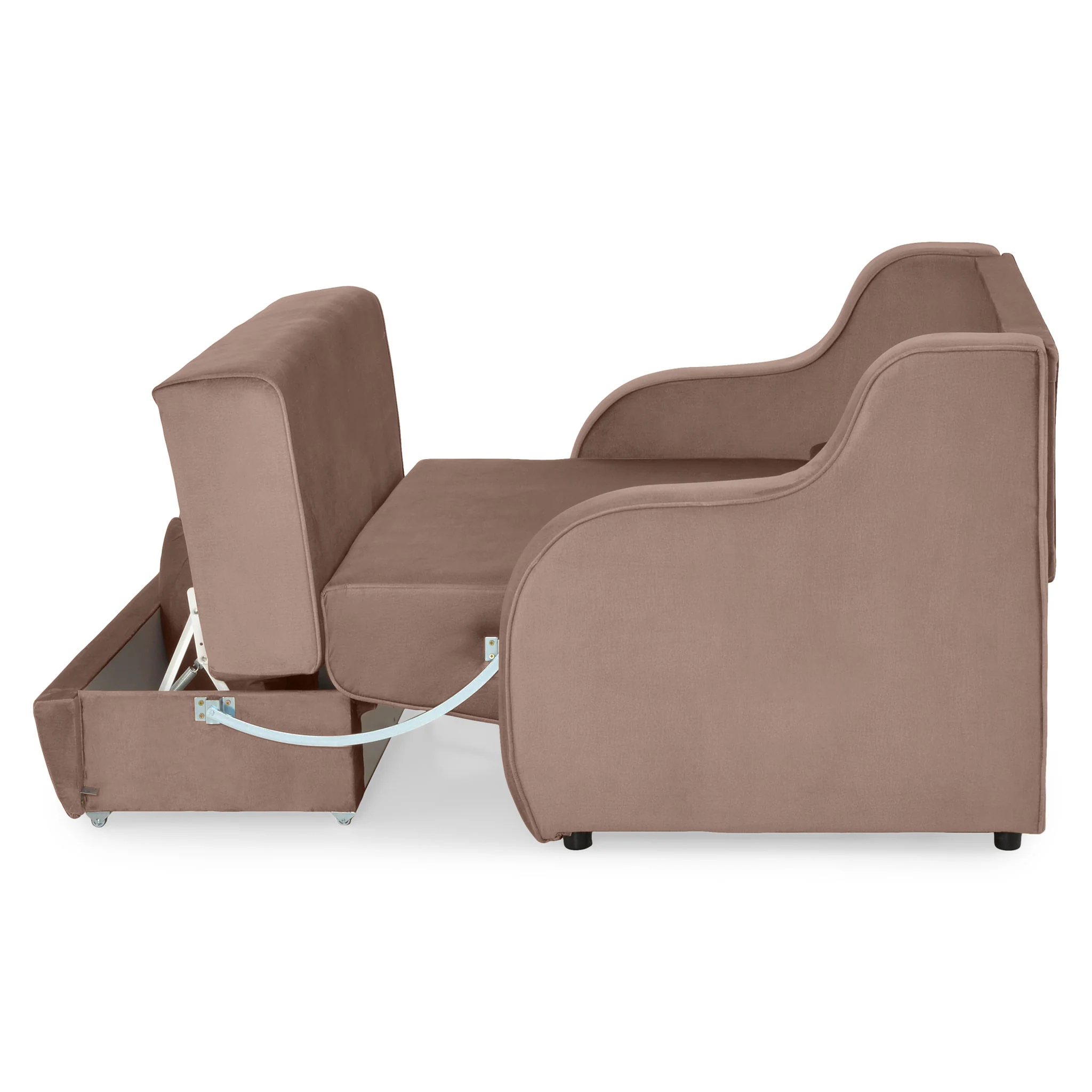 NEREA Canapea extensibilă, 2 locuri, 2 perne decorative incluse, stofă - Image 33