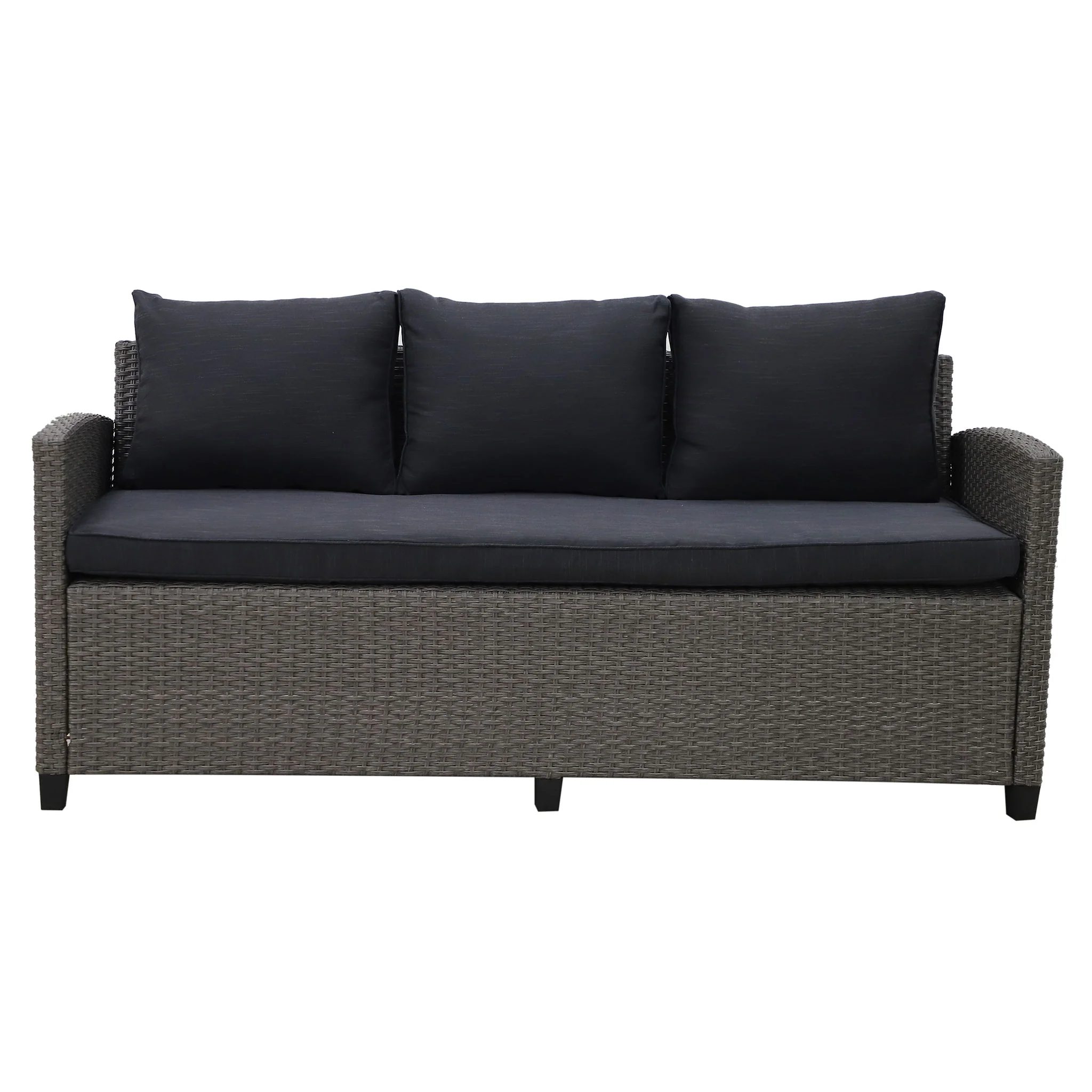 BAXTER Set mobilier terasă/grădină, 2 fotolii, canapea și masă - Image 13