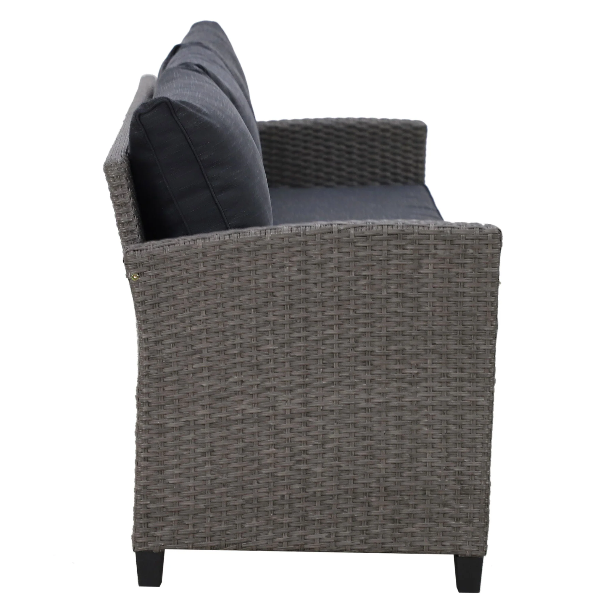 BAXTER Set mobilier terasă/grădină, 2 fotolii, canapea 3 locuri, 2 taburete și măsuță - Image 20