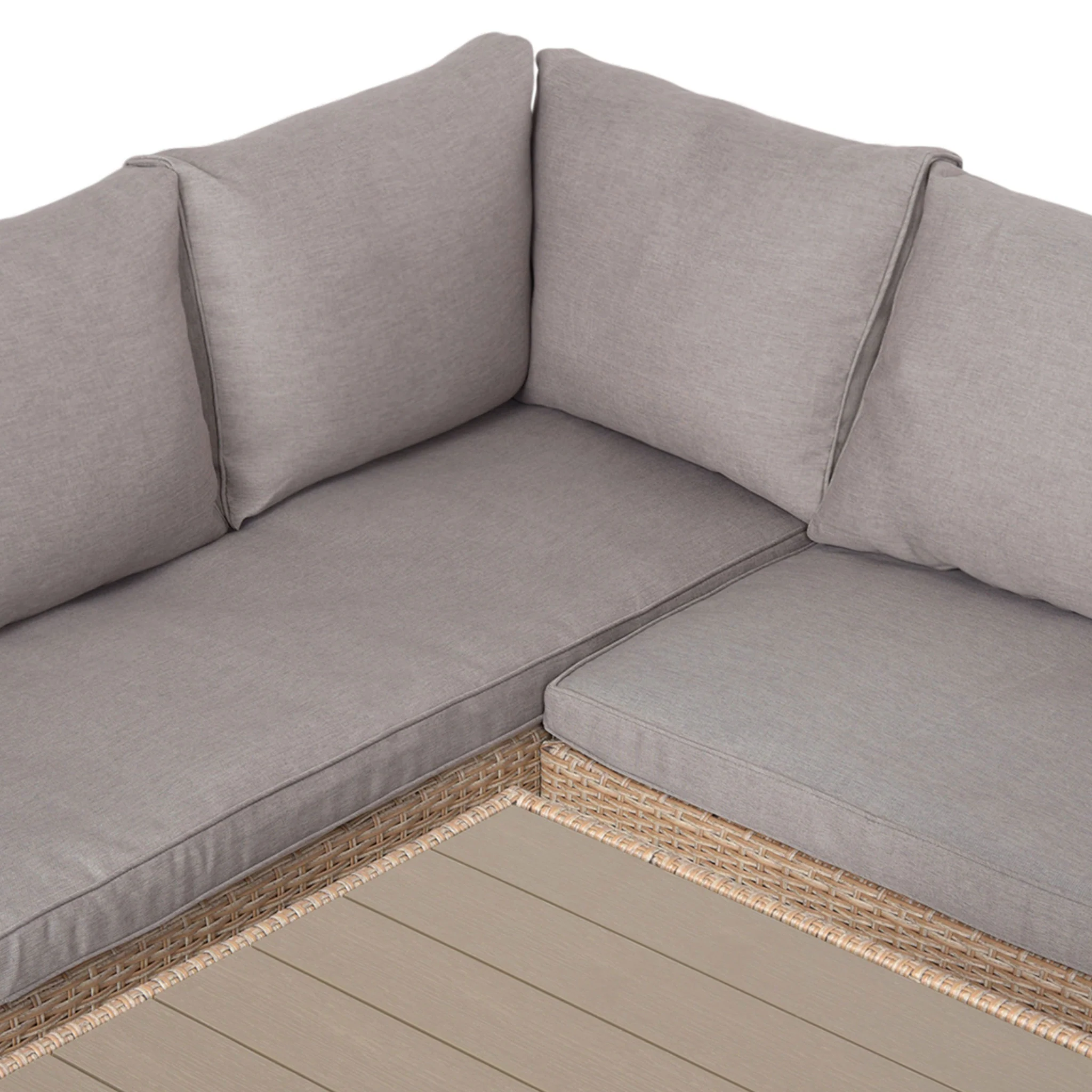 BAXTER Set mobilier terasă/gădină, colțar, masă, 2 taburete - Image 6
