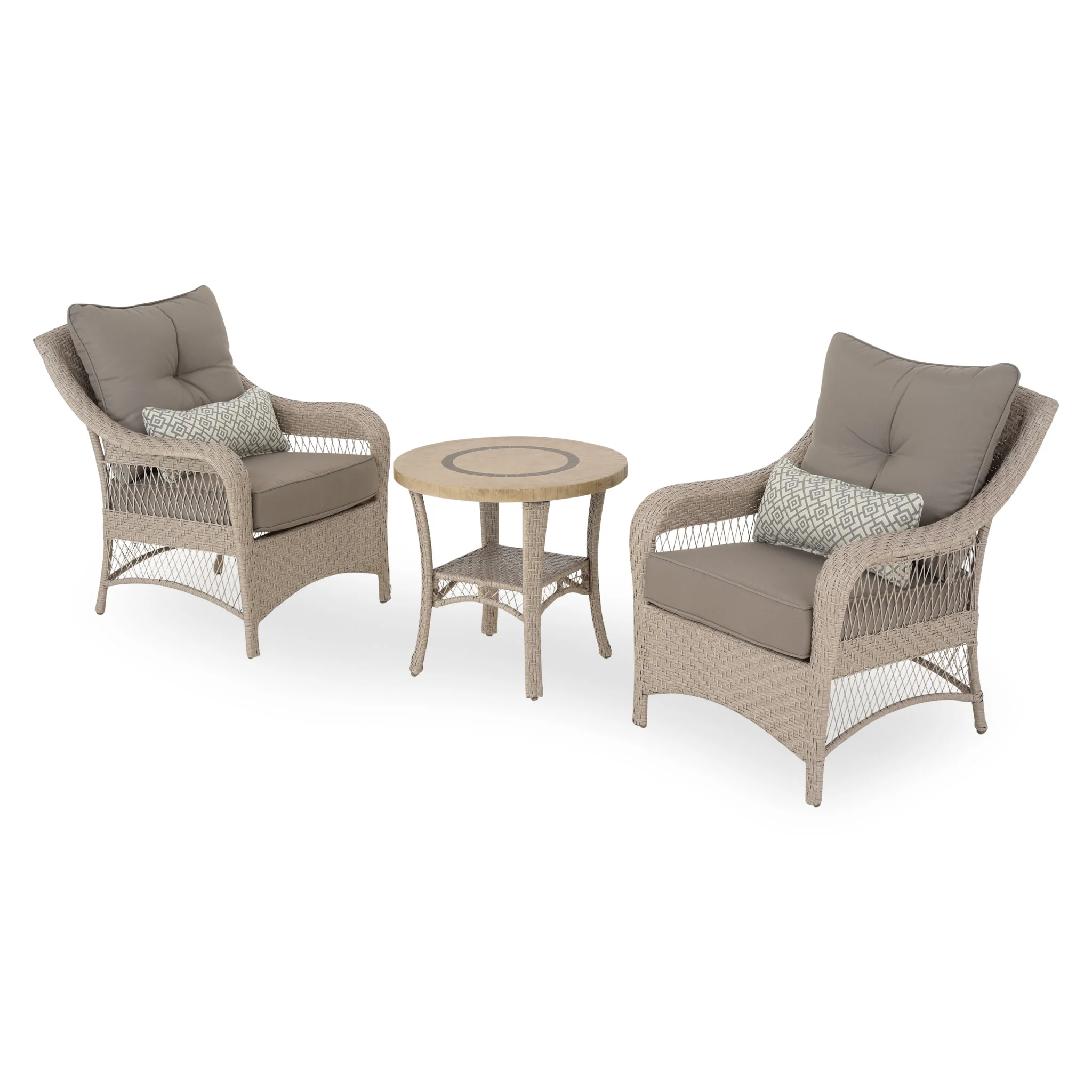 BARBUDA Set mobilier terasă/grădină, 2 fotolii și măsuță - Image 3