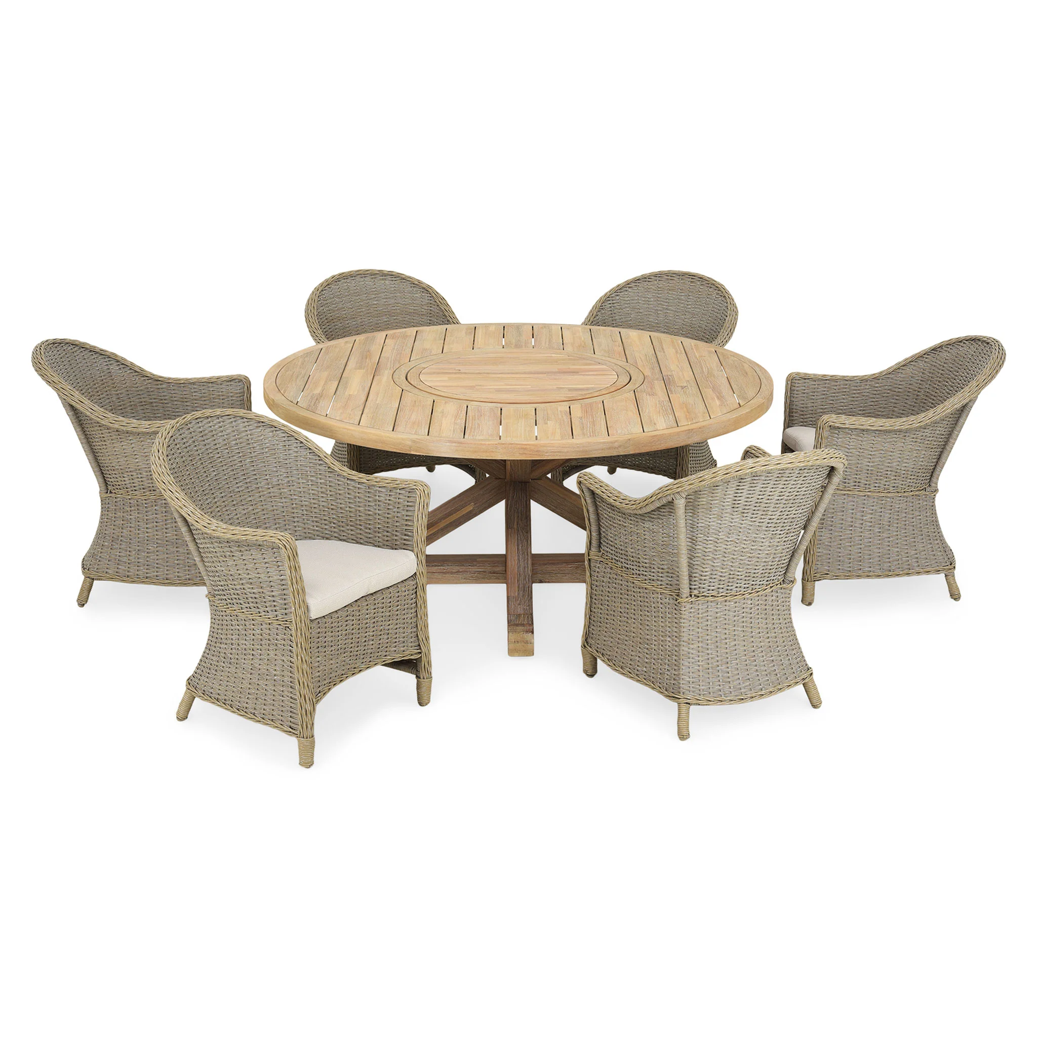 SAFFIRE Set mobilier terasă/grădină, 6 scaune și masă - Image 3