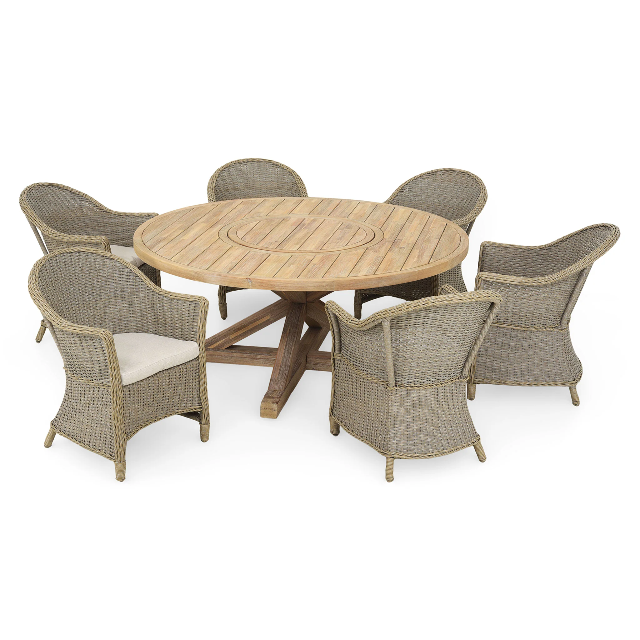SAFFIRE Set mobilier terasă/grădină, 6 scaune și masă - Image 4