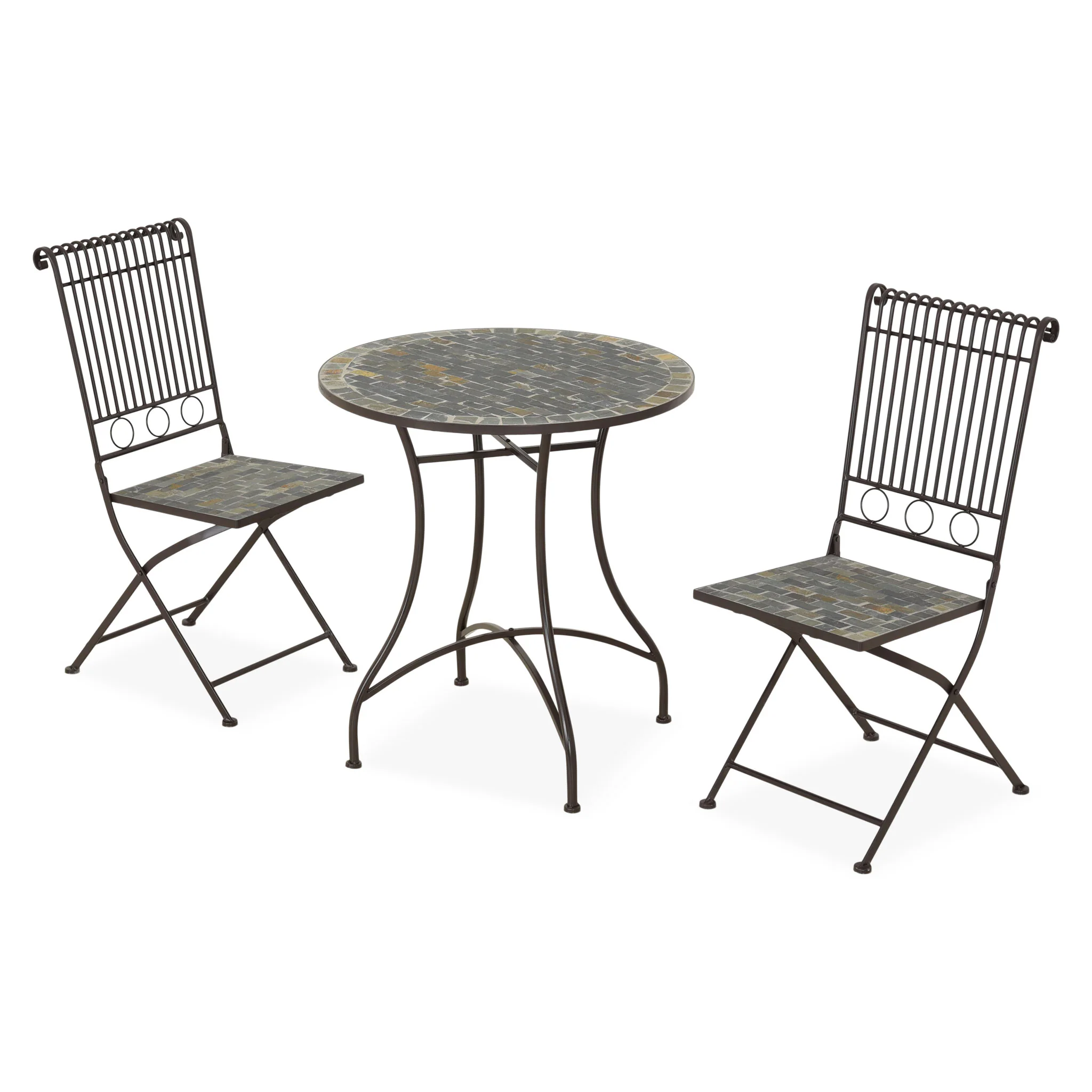 STUTTGART Set mobilier terasă/grădină, 2 scaune și masă - Image 3