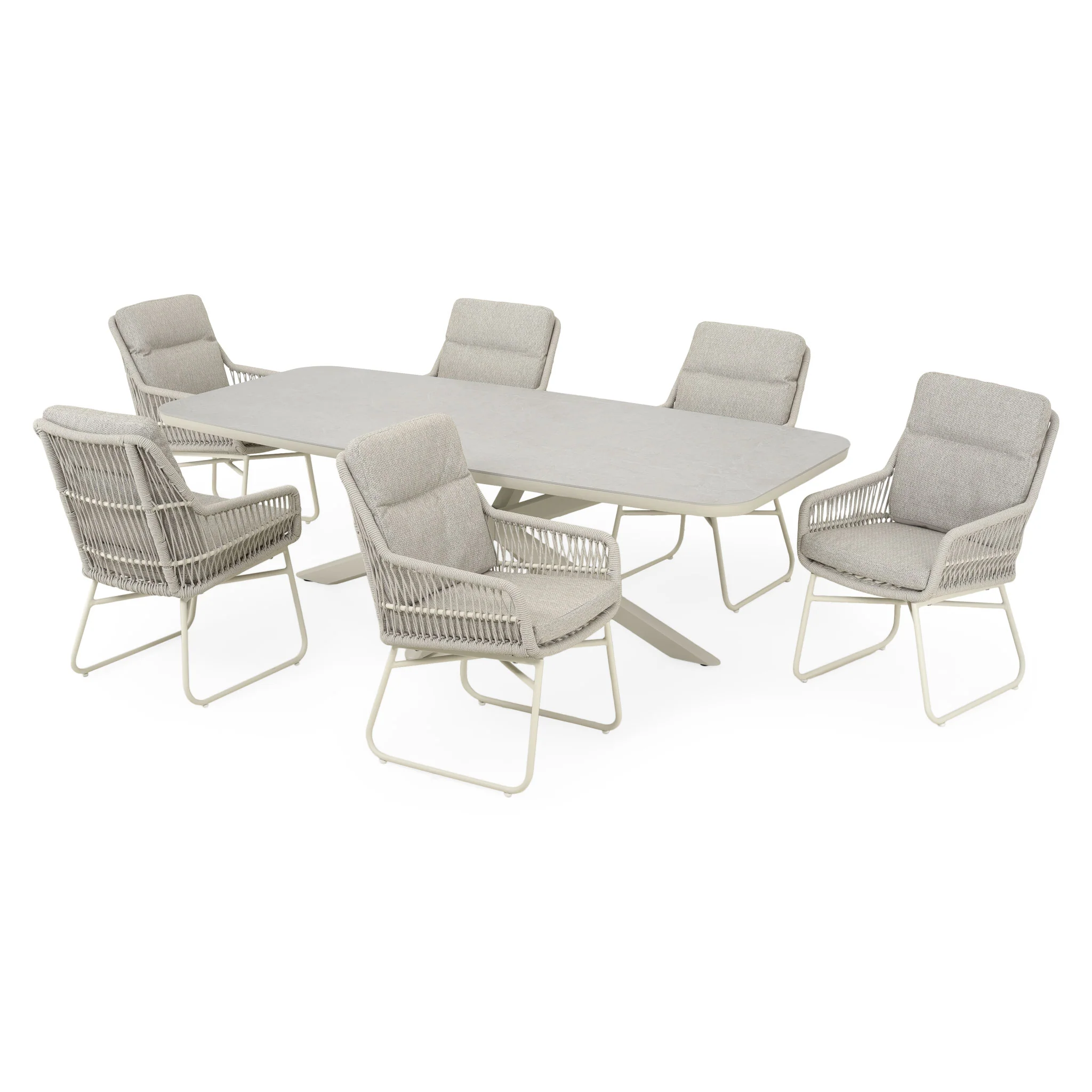 PERUGIA/ARICA Set mobilier terasă/grădină, 6 scaune și masă - Image 4