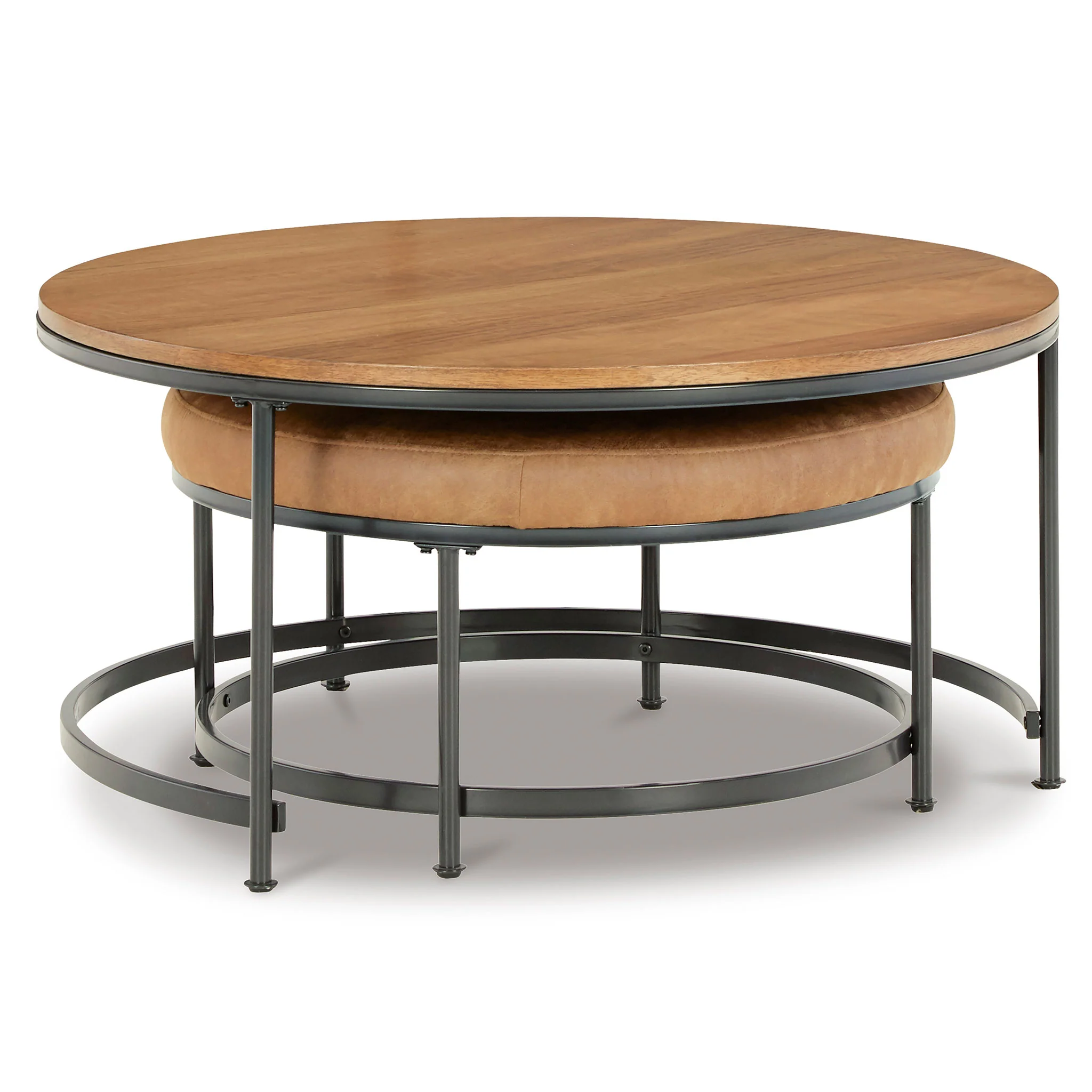 HIDDEN Set mobilier, măsuță de cafea și taburet - Image 4