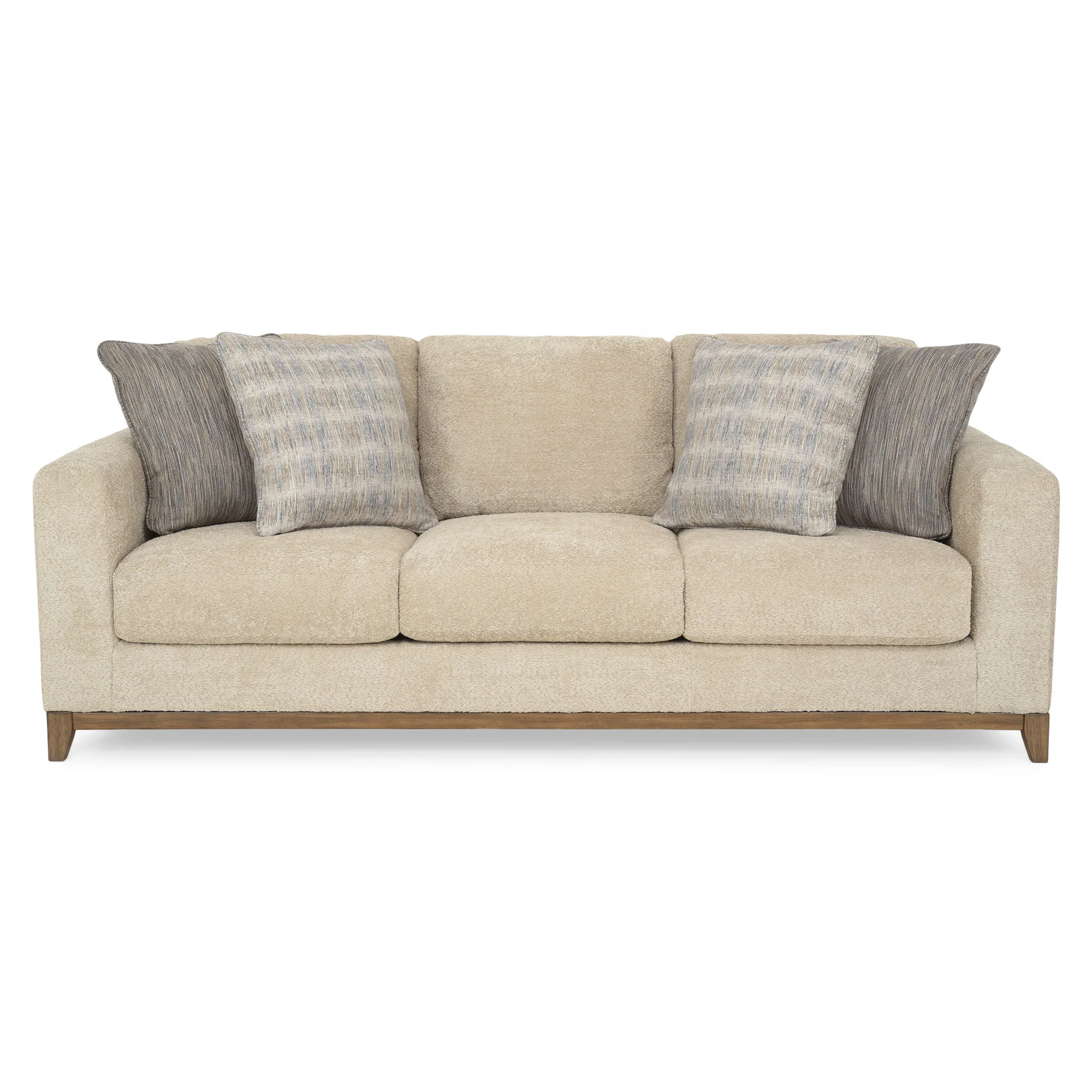 DARTFORD Canapea 3 locuri, 4 perne decorative incluse, stofă