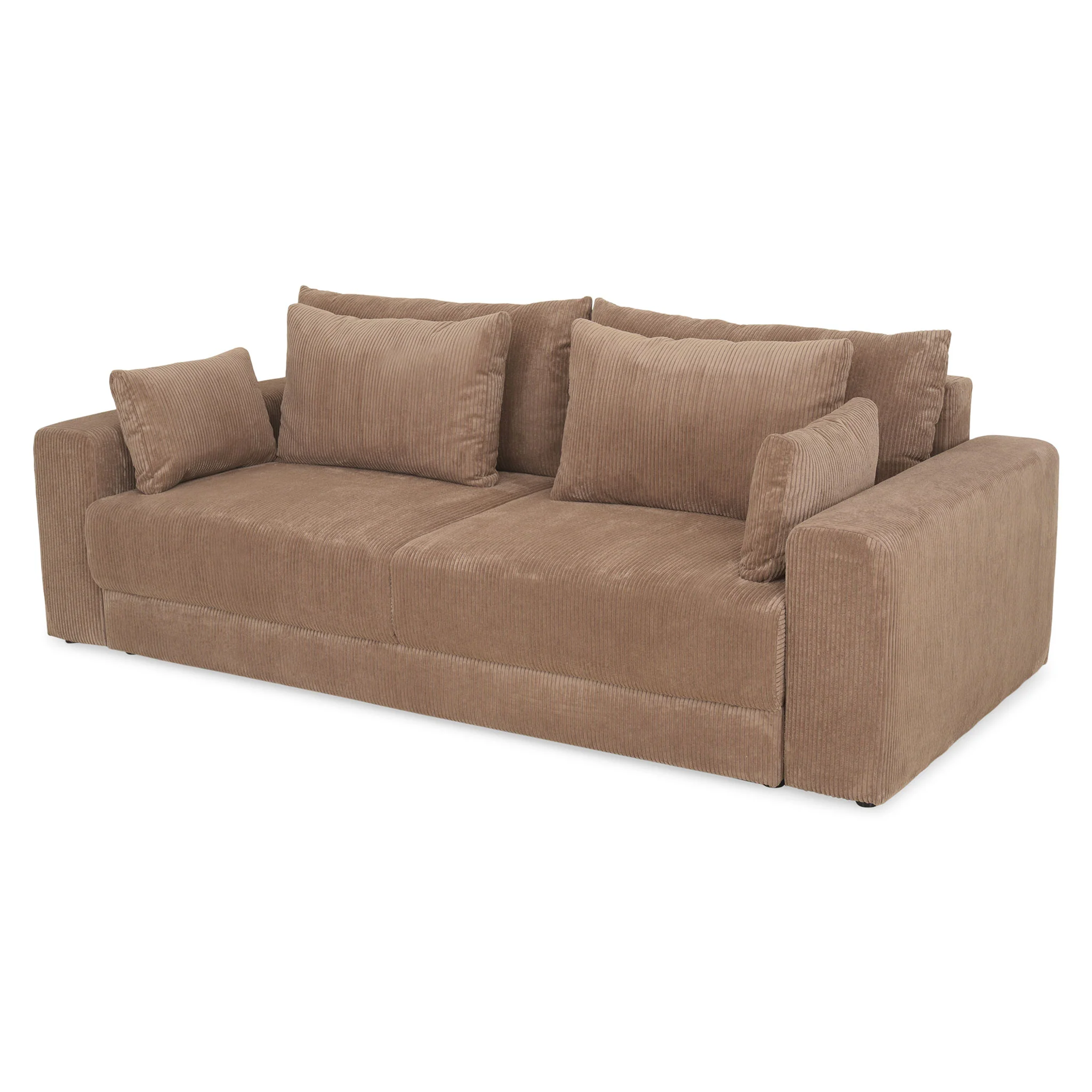 MELUN Canapea extensibilă, 3 locuri, ladă depozitare, stofă - Image 3