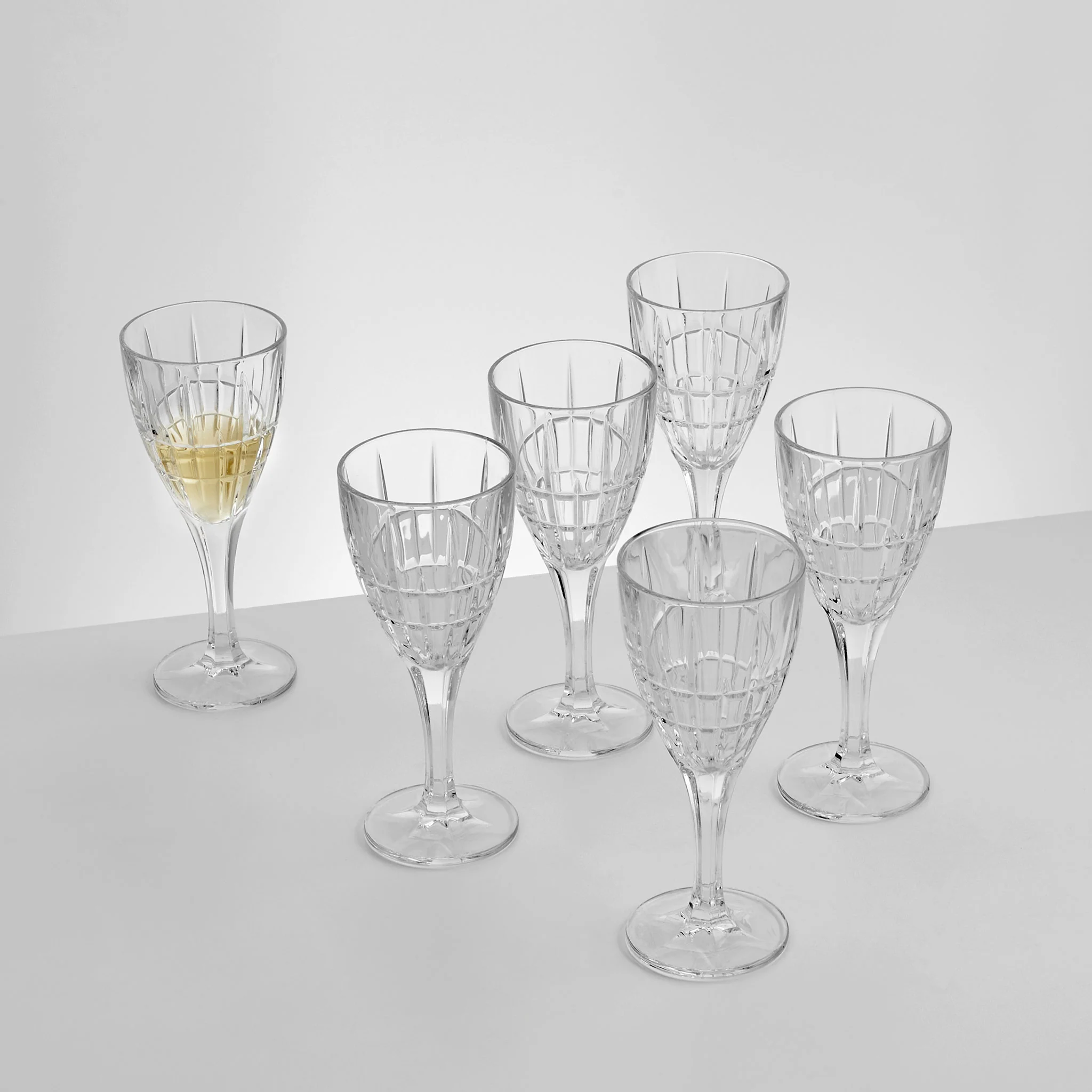 DOVER Set 6 pahare vin alb, 250ml