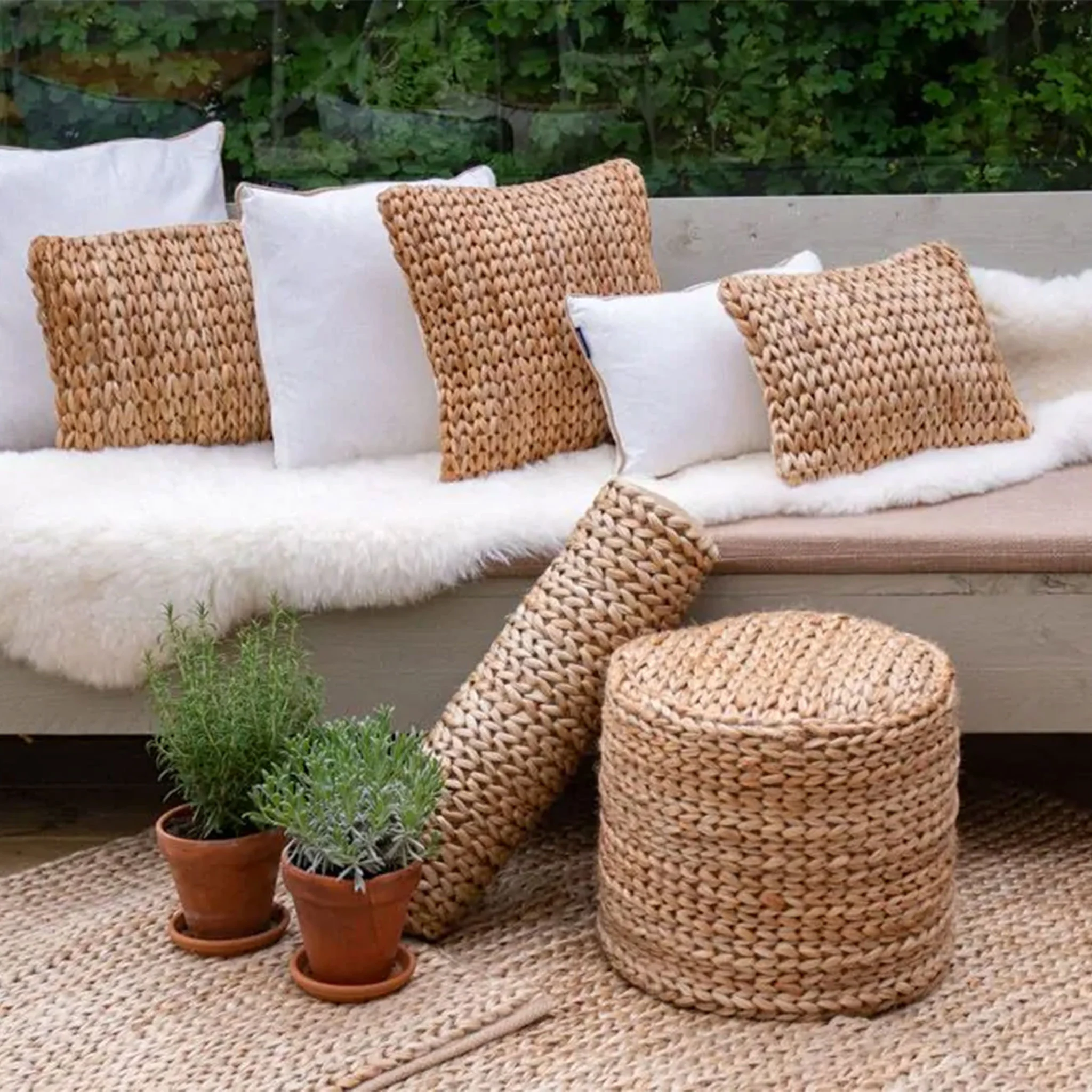 JUTE Pernă decorativă, 45x45cm - Image 2