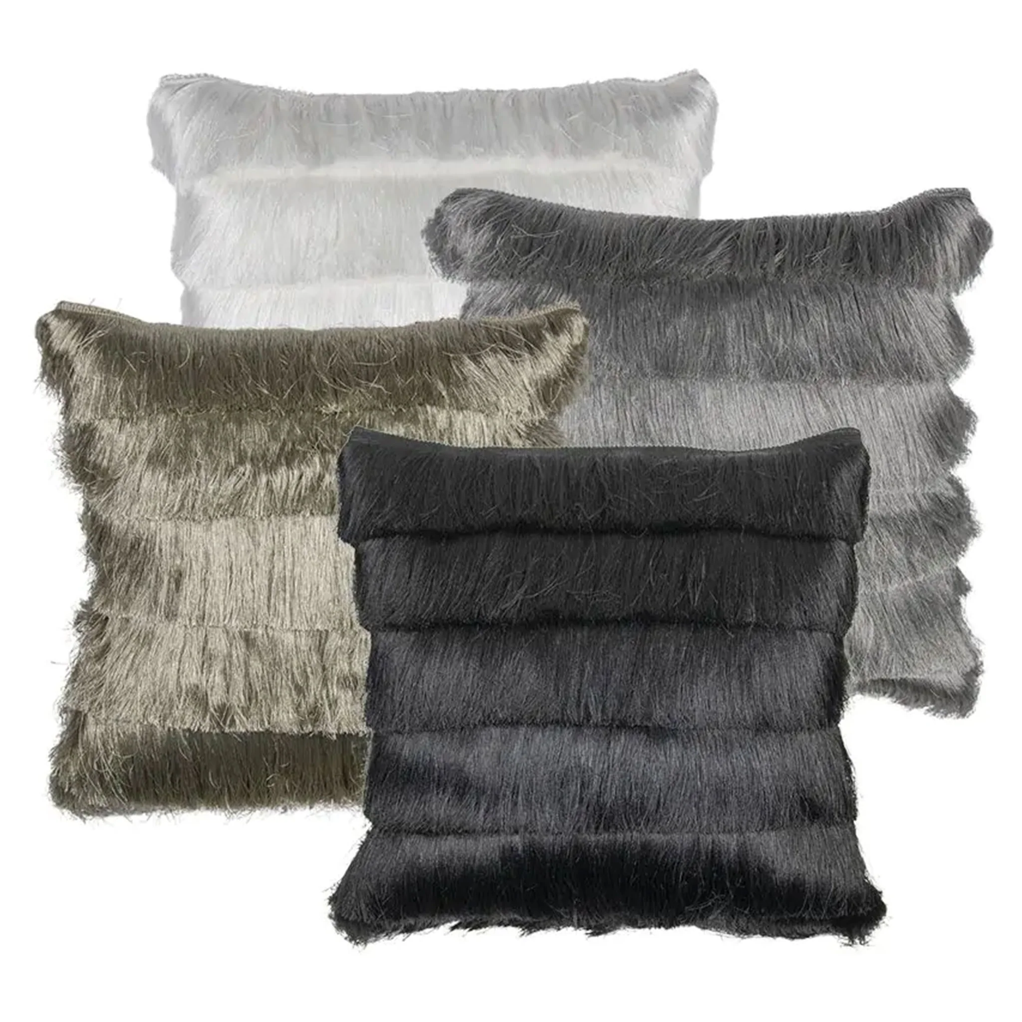 FRINGES Pernă decorativă, 45x45cm - Image 5