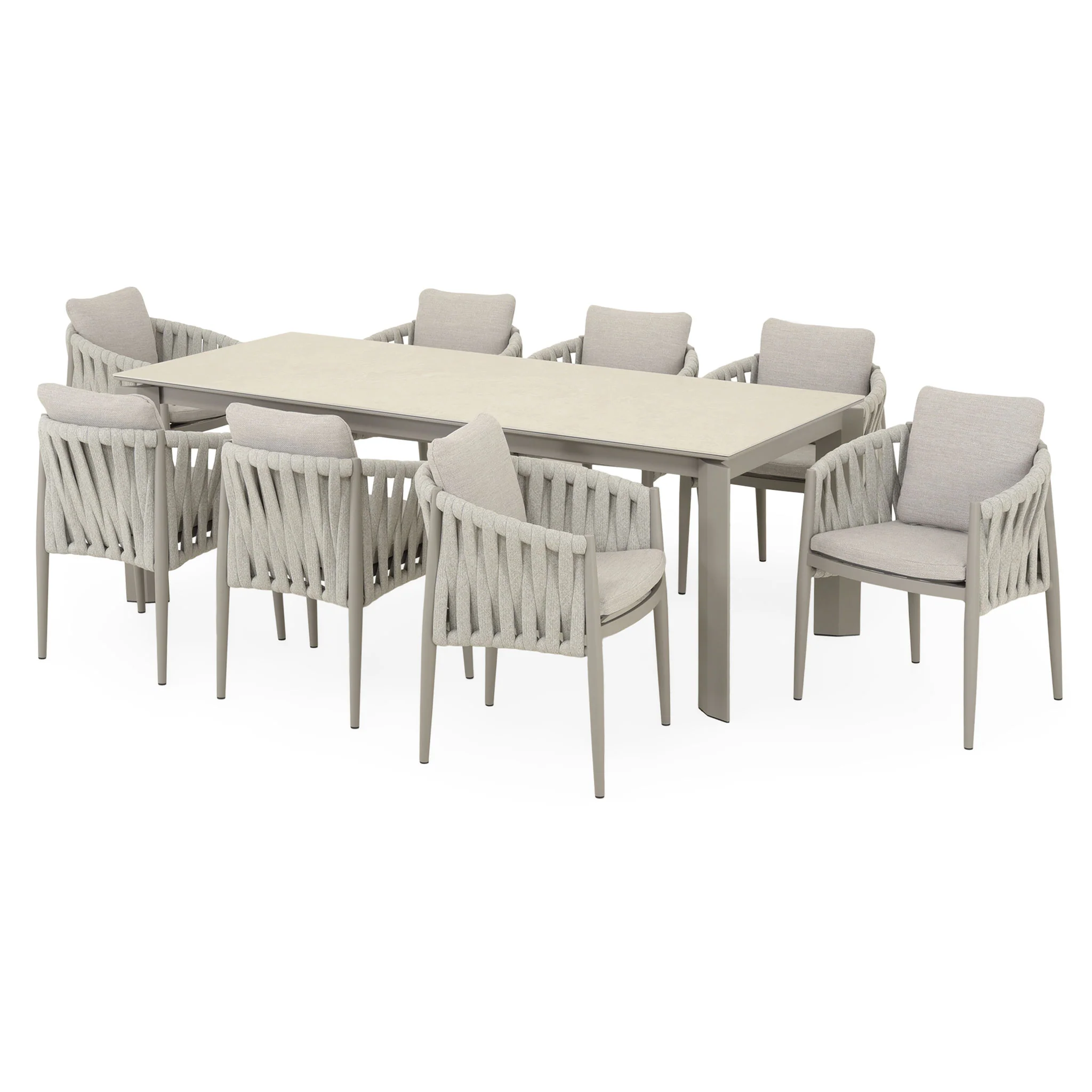DAYTONA Set mobilier terasă/grădină, 8 scaune și masă extensibilă - Image 4