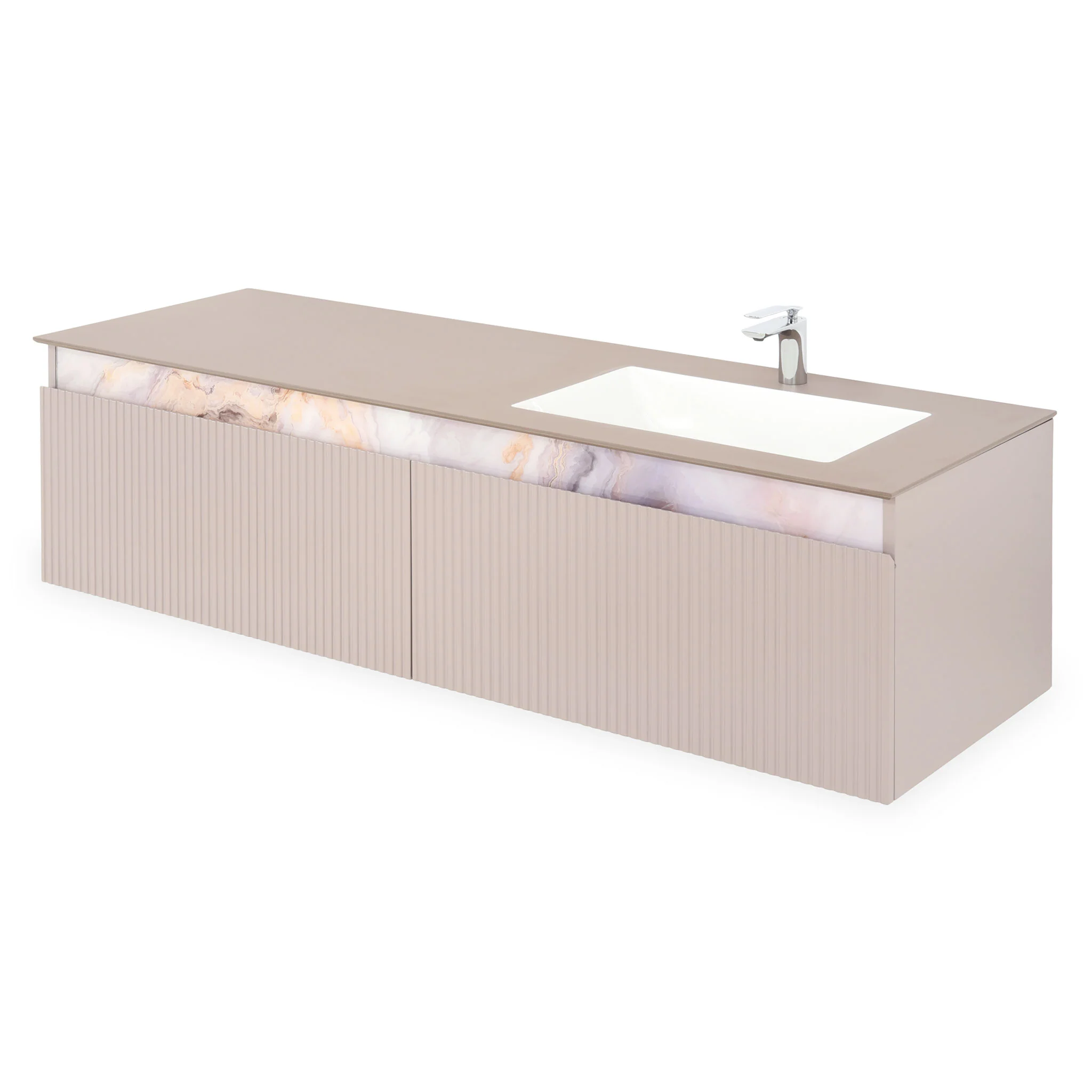 CHLOE Set mobilier baie, mască lavoar, top și lavoar - Image 3