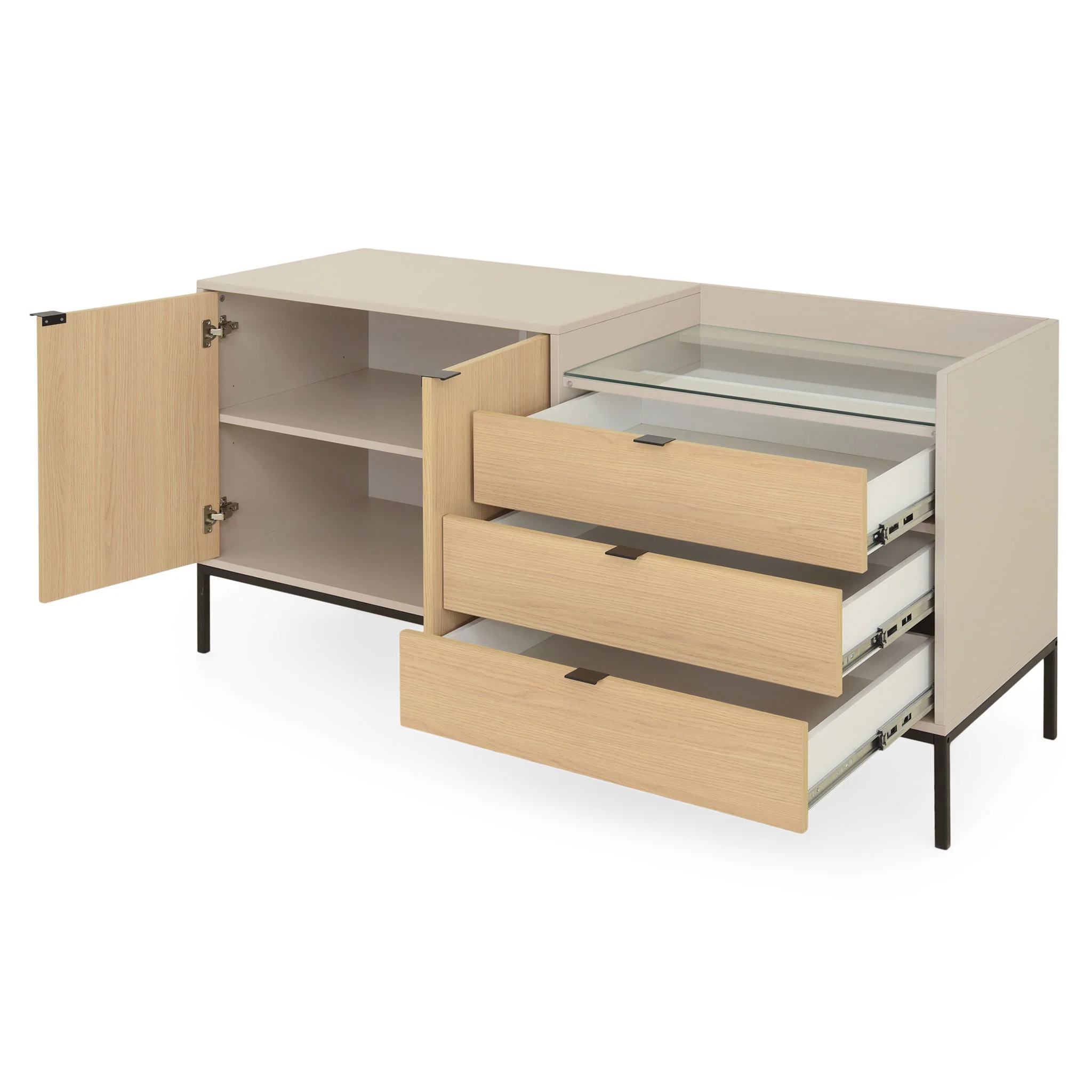 COMPACT Comodă 2 uși, 3 sertare - Image 65