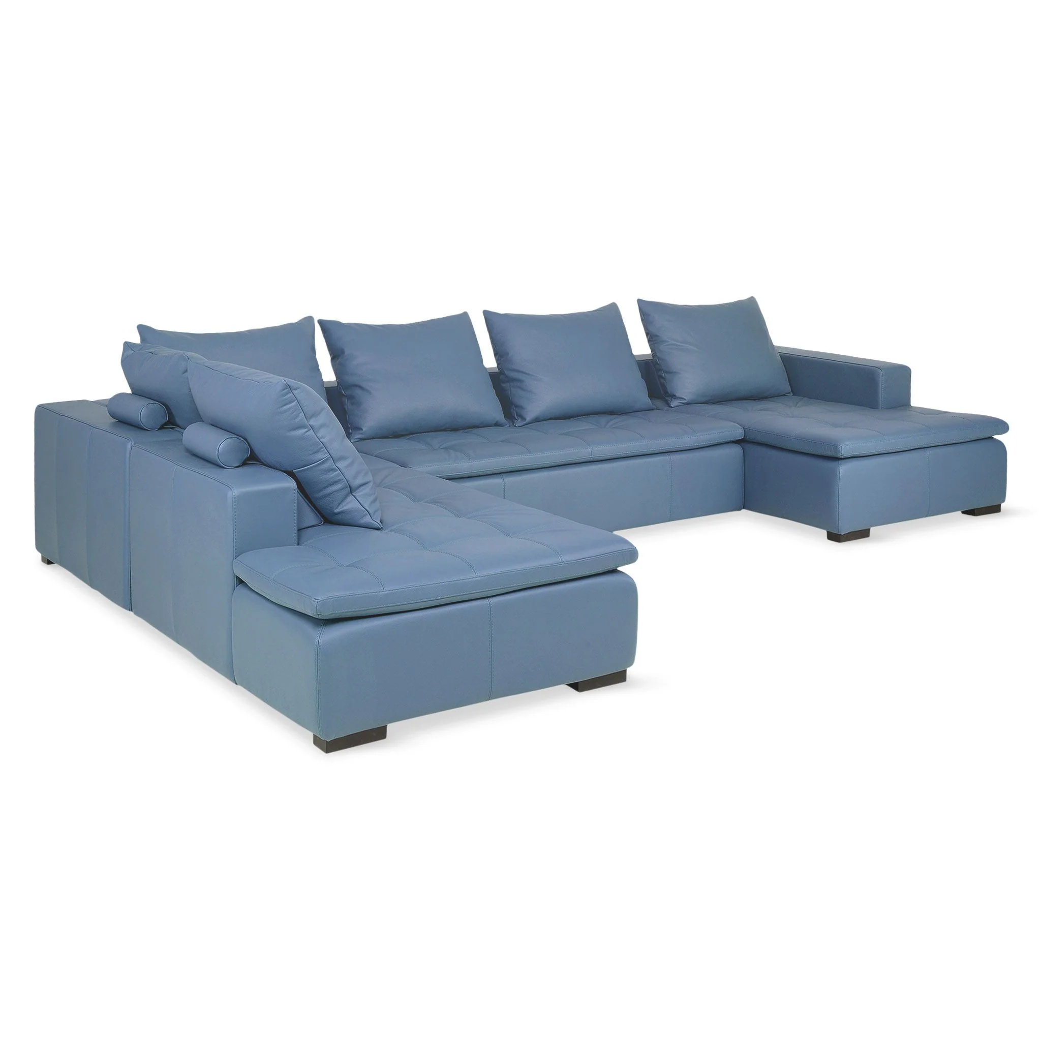 CONCEPT Colțar cu șezlong stânga/dreapta, element pătrat, piele - Image 30