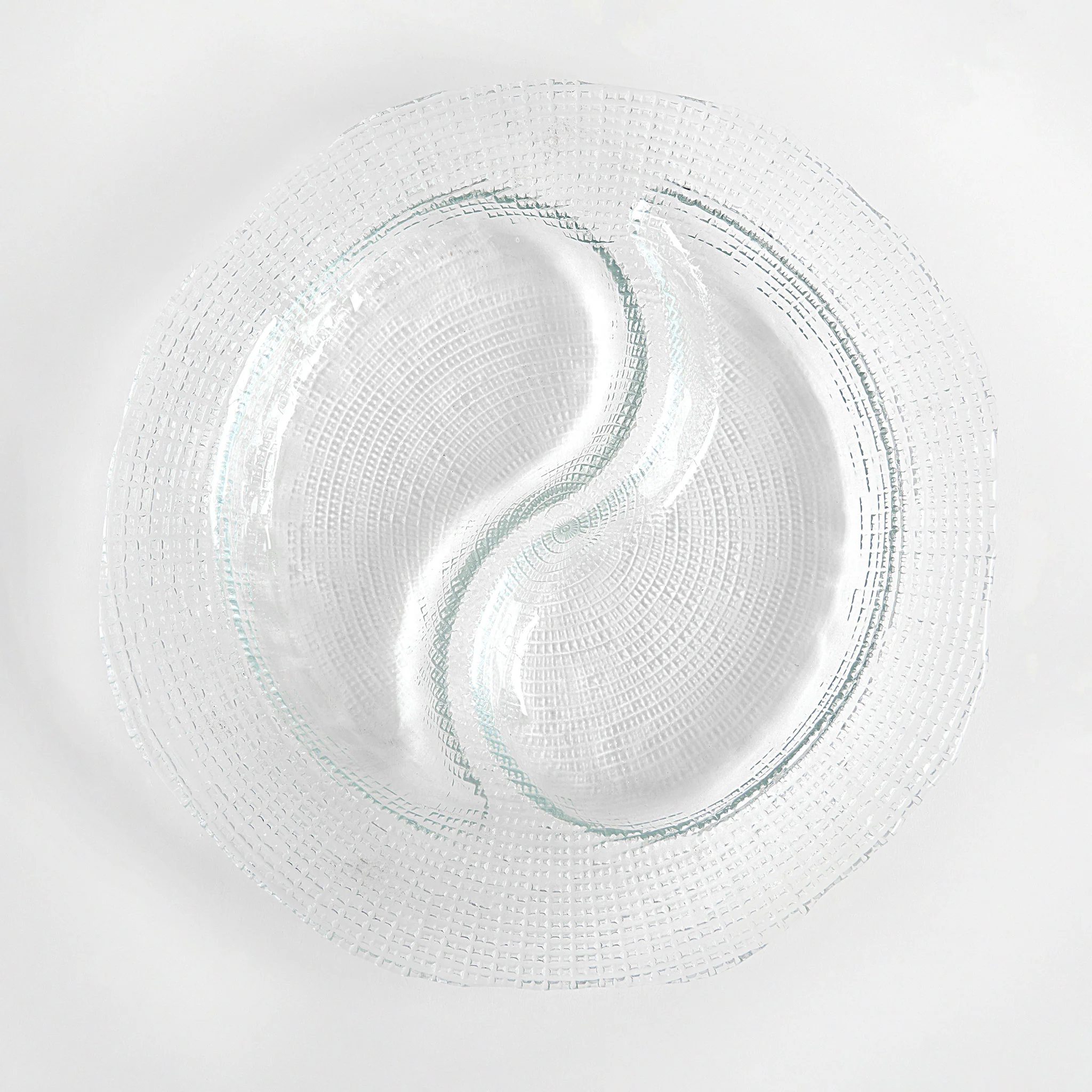 MOON Platou servire, sticlă, D.31cm