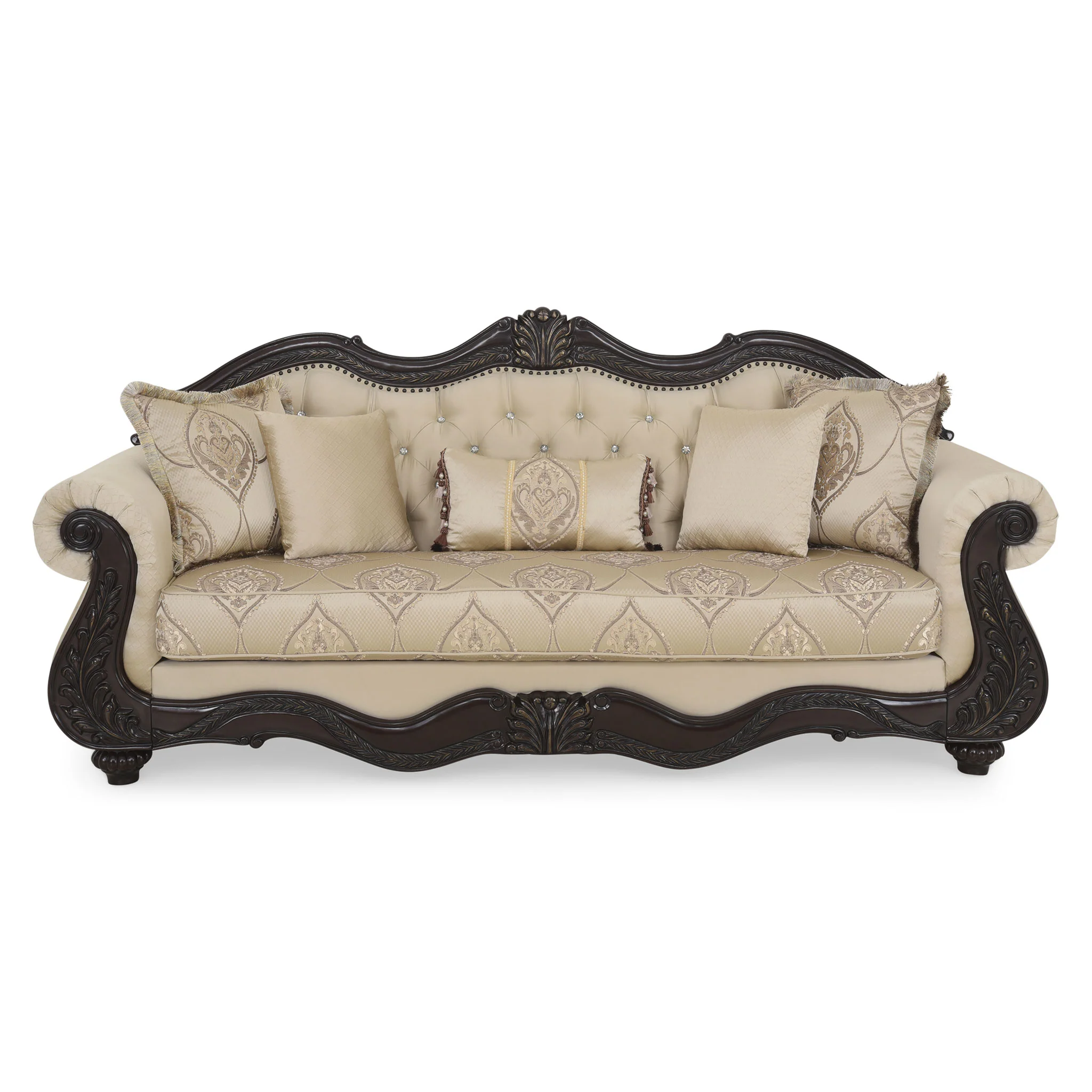 WINDSOR Canapea 3 locuri, 5 perne decorative incluse, stofă