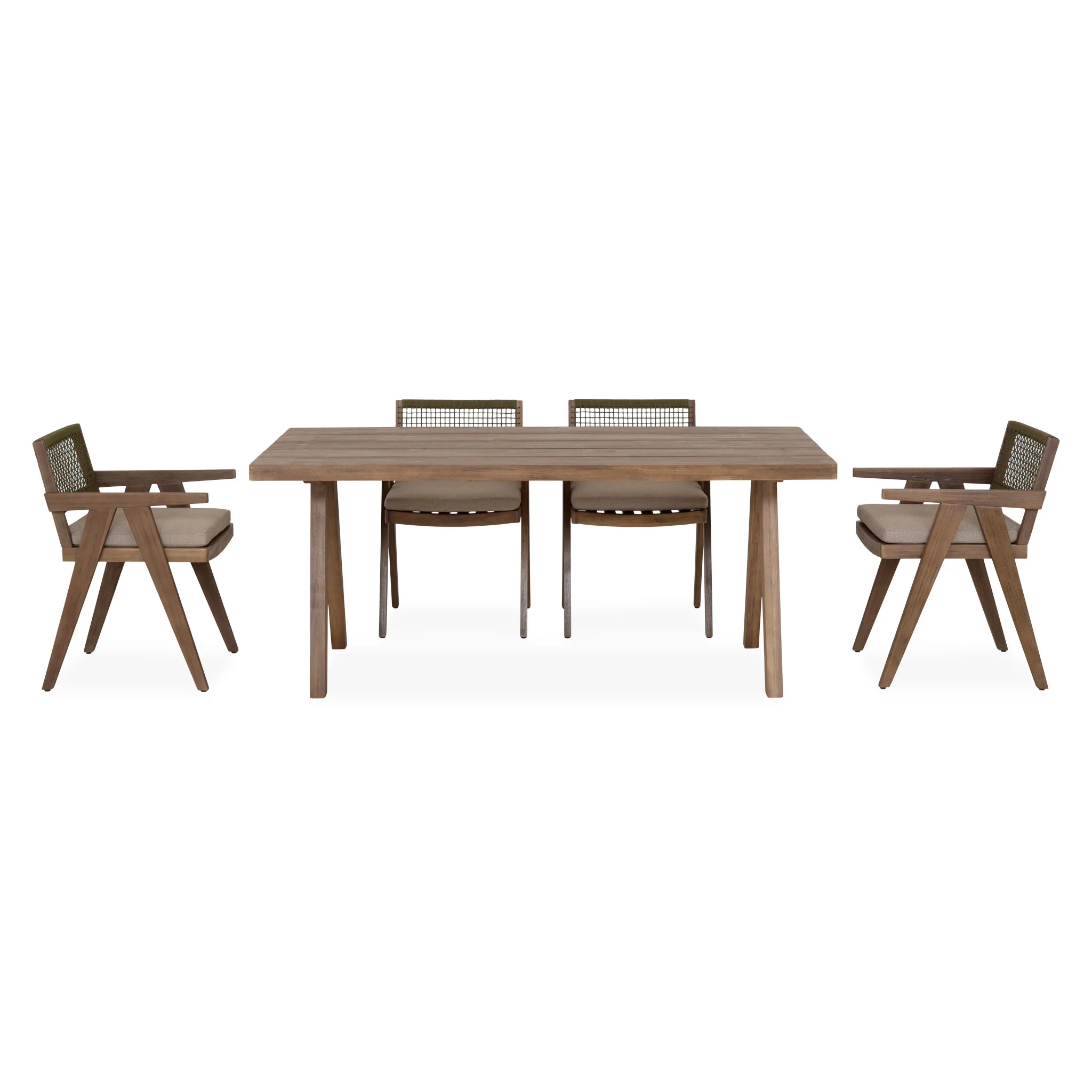 PERTH Set mobilier terasă/grădină, 4 scaune și masă