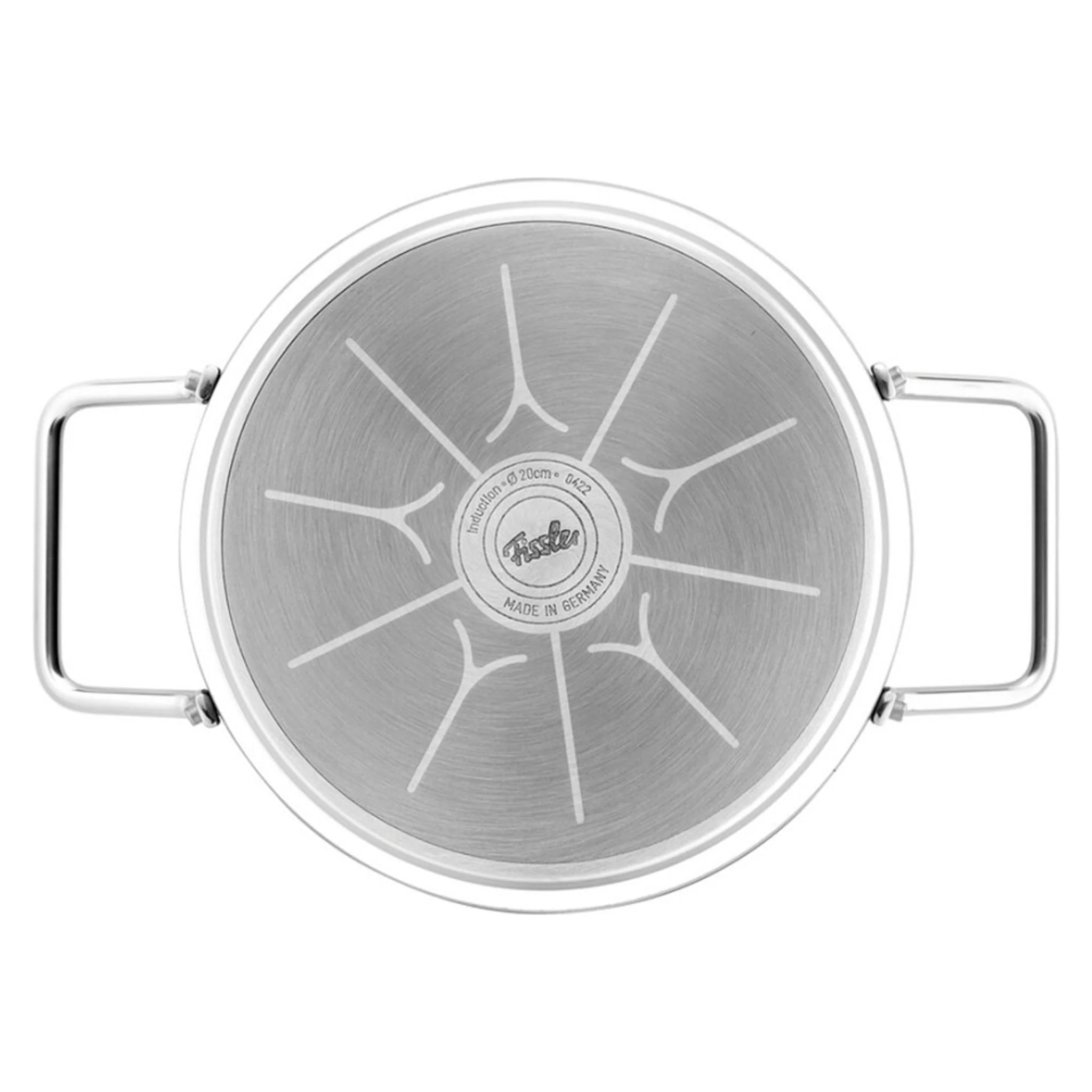 ADAMANT Oală cu mânere și capac, aluminiu, D.24cm - Image 3