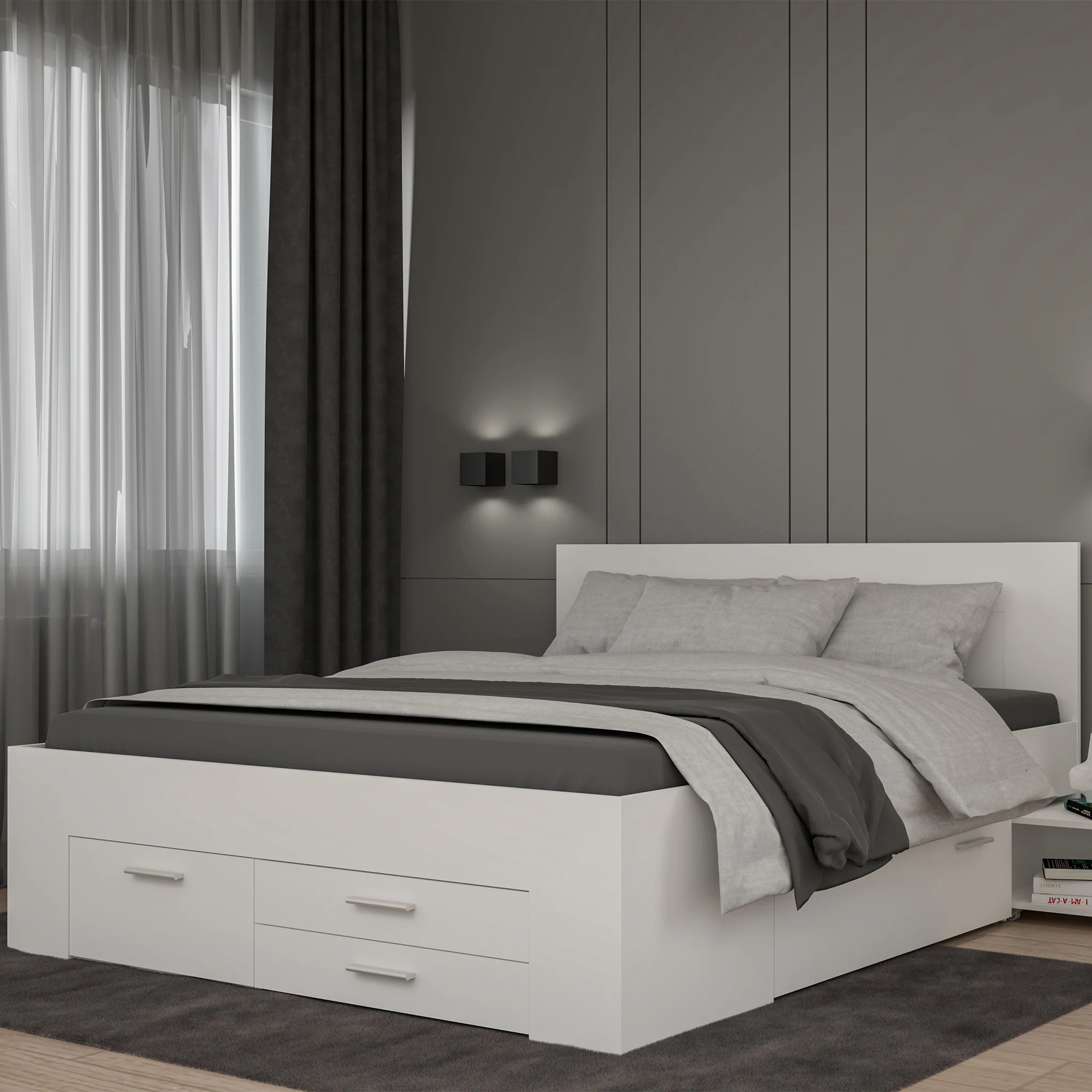 PIERCE Pat 160x200cm, noptiere incluse - Image 2