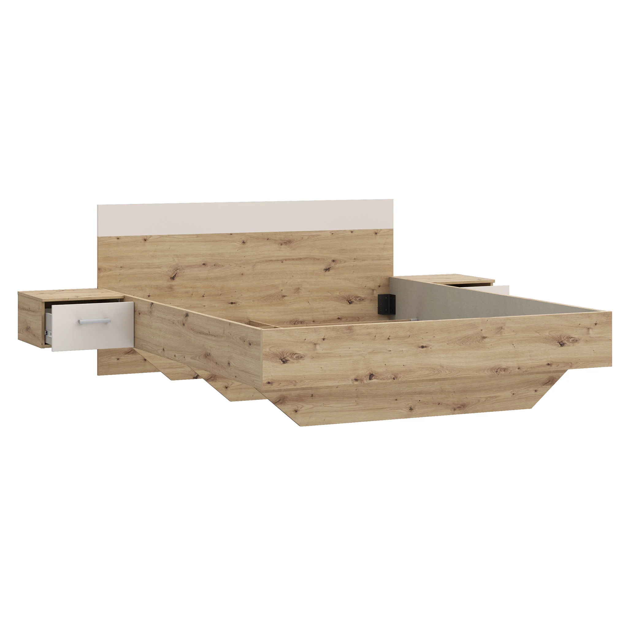 ENES Set mobilier dormitor, dulap, comodă, pat și 2 noptiere - Image 23