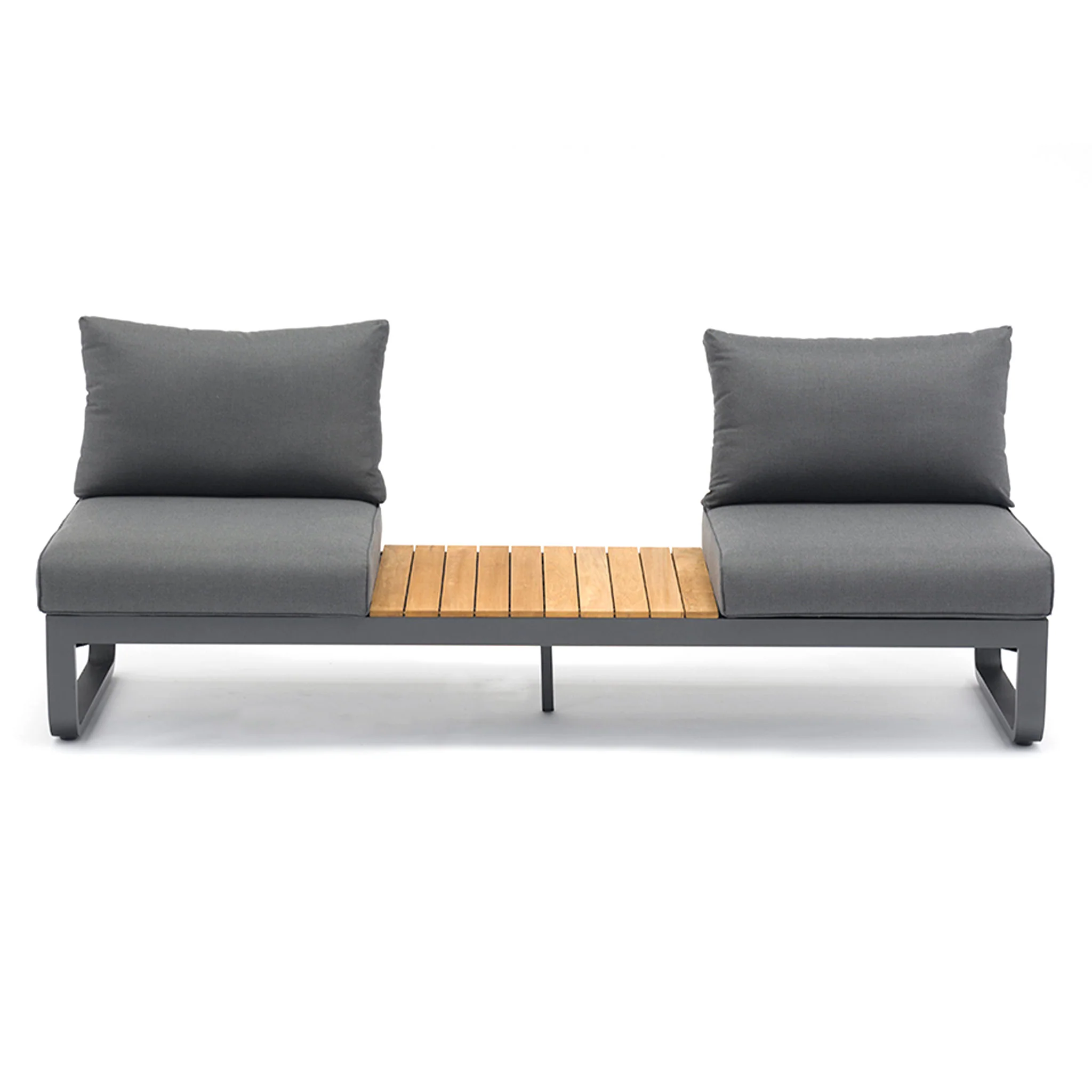 BLOOM Set mobilier terasă/grădină, canapea multifuncțională și 2 tăvițe laterale - Image 8