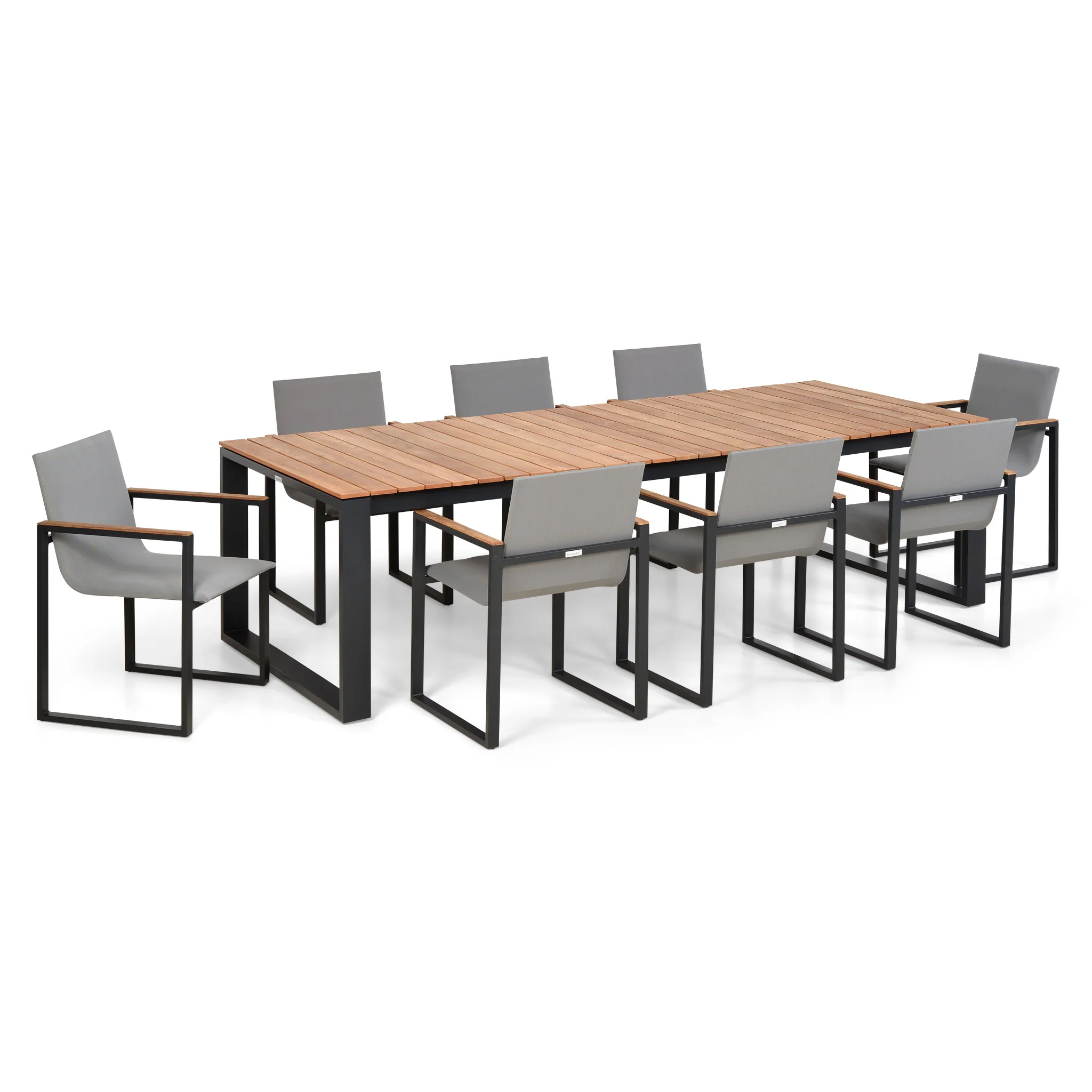 FERMO Set mobilier terasă/grădină, 8 scaune și masă - Image 3