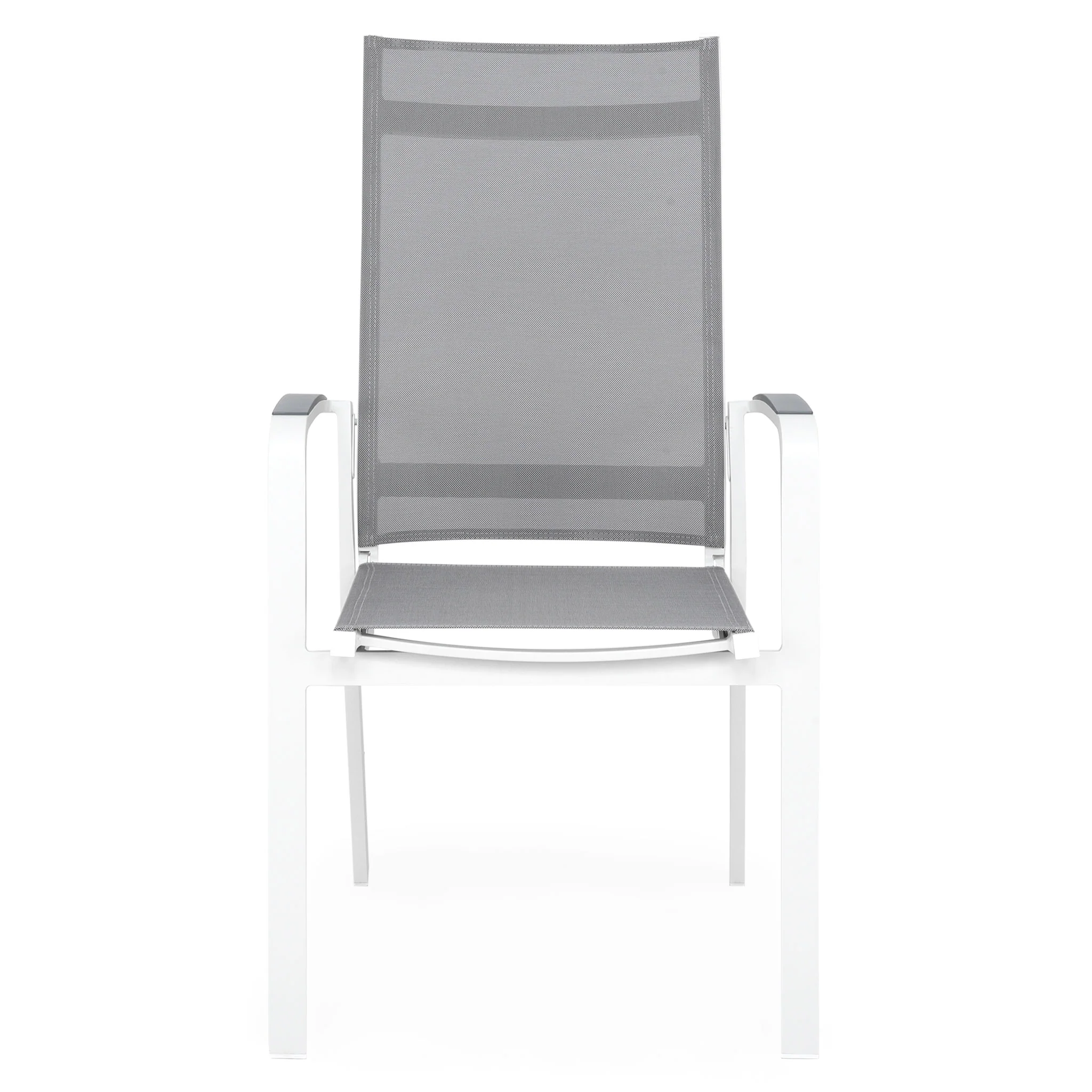 CERAMIC Set mobilier terasă/grădină, 8 scaune cu spătar reglabil și masă extensibilă - Image 8