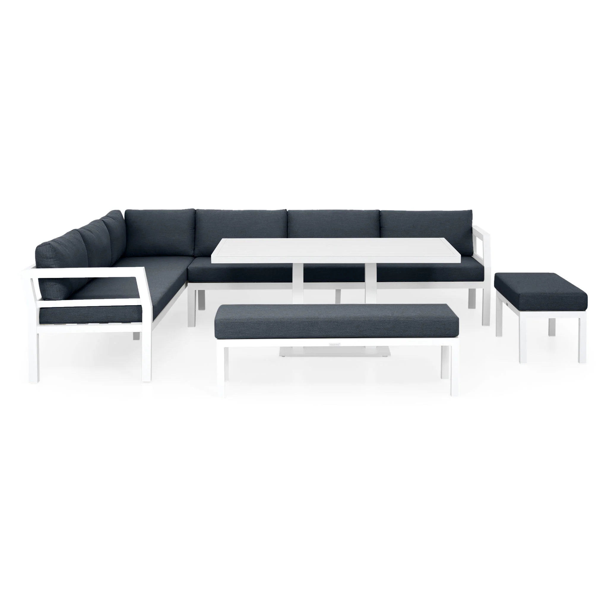 BONDI Set mobilier terasă/grădină, colțar, 2 banchete și masă - Image 142