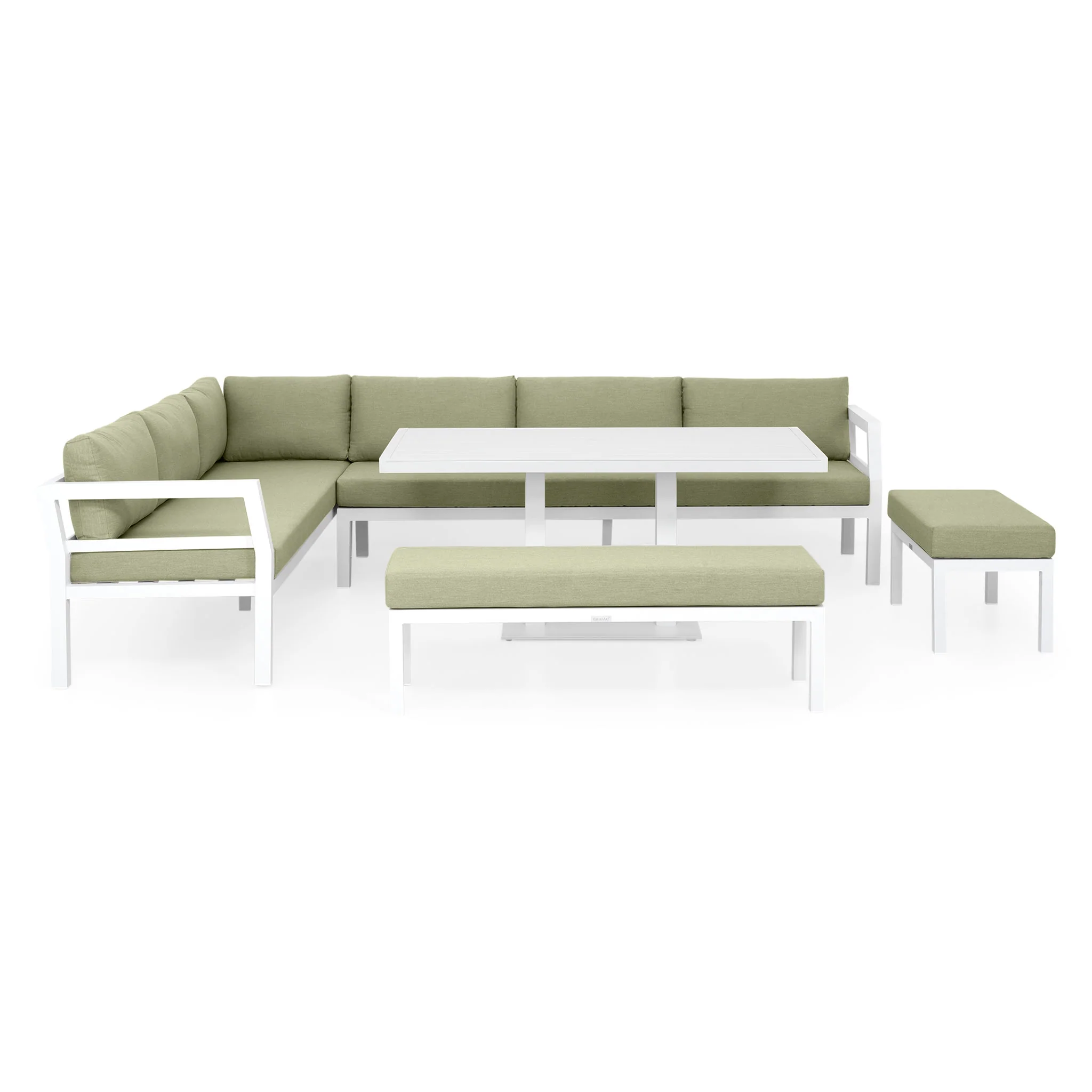 BONDI Set mobilier terasă/grădină, colțar, 2 banchete și masă - Image 82