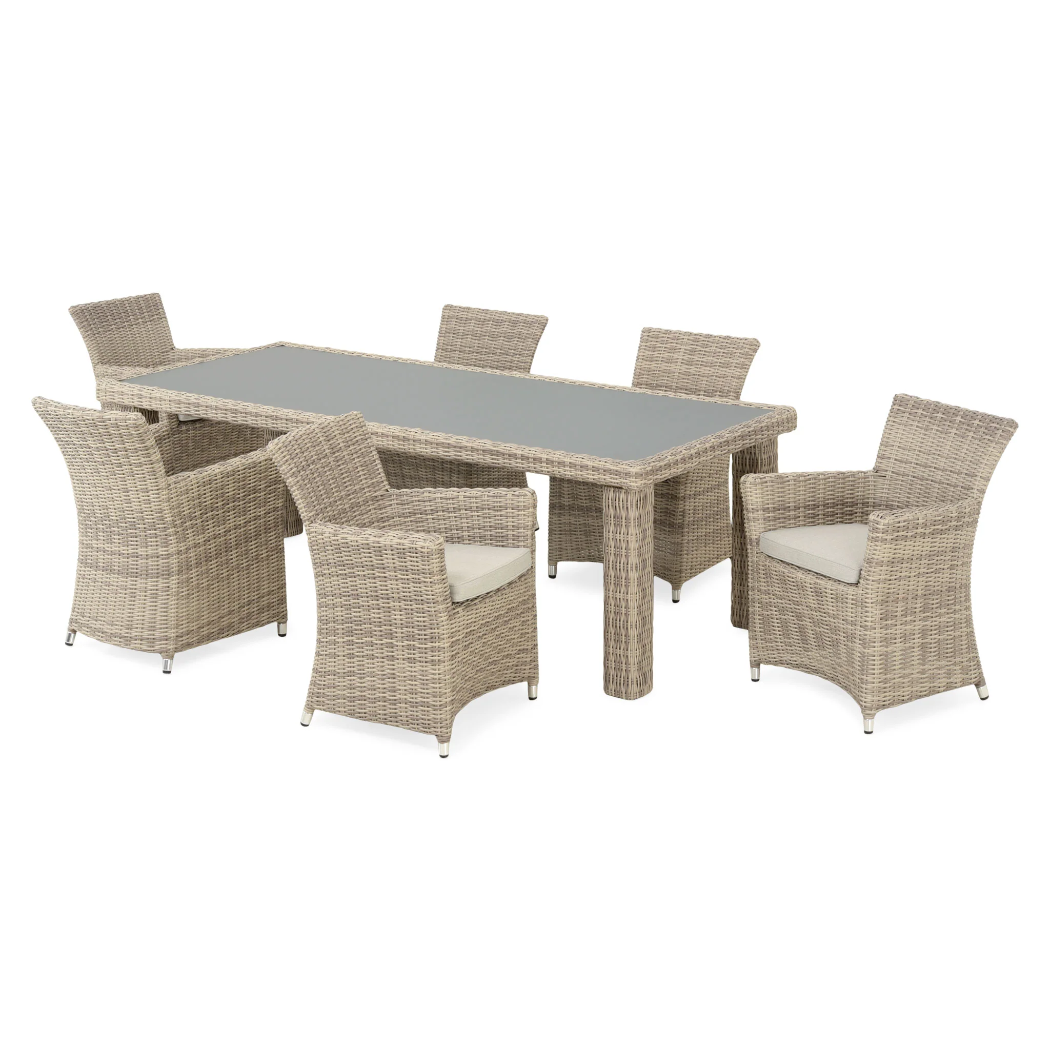 FLORIDA Set mobilier terasă/grădină, 6 scaune și masă - Image 4
