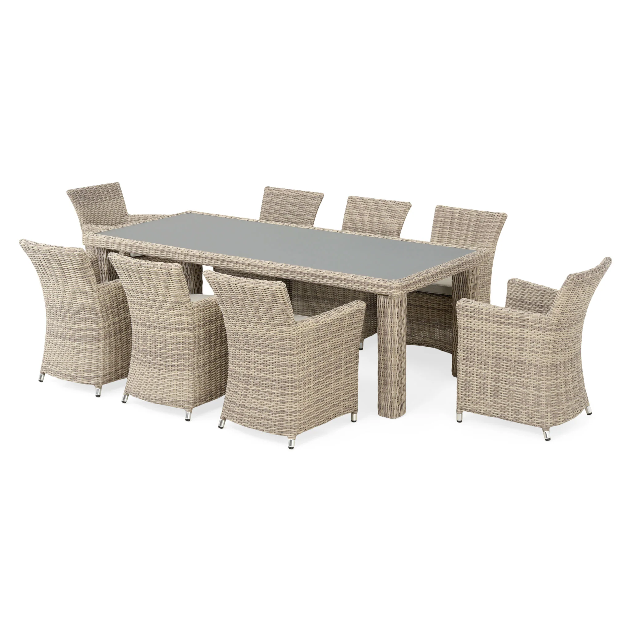 FLORIDA Set mobilier terasă/grădină, 8 scaune și masă - Image 3