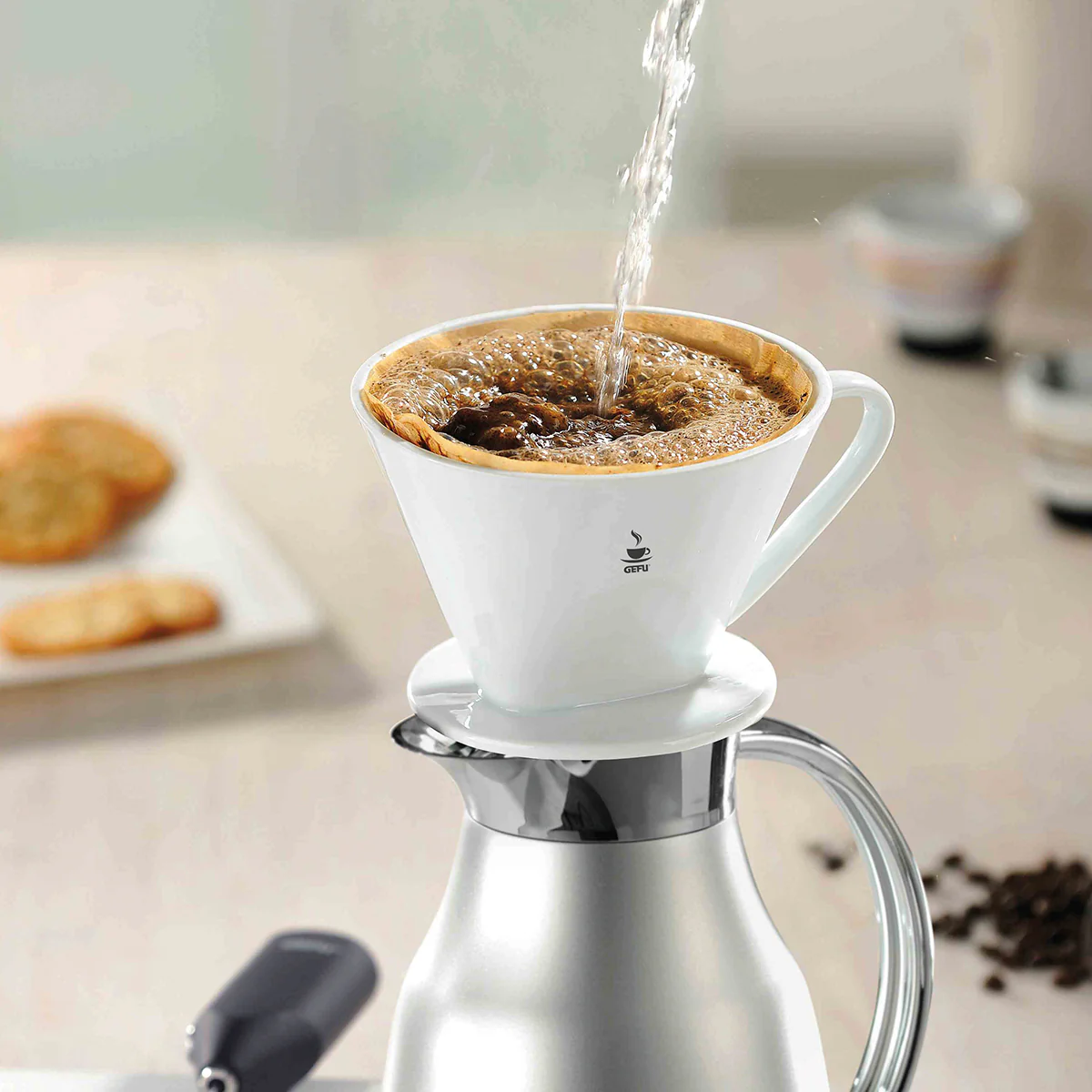 SANDRO Suport filtru cafea, filtru nr4, porțelan - Image 2