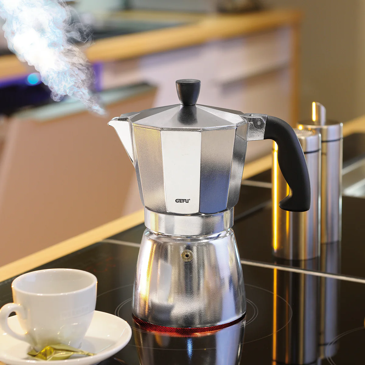 LUCINO Espressor aragaz, 3 cești, aluminiu - Image 2