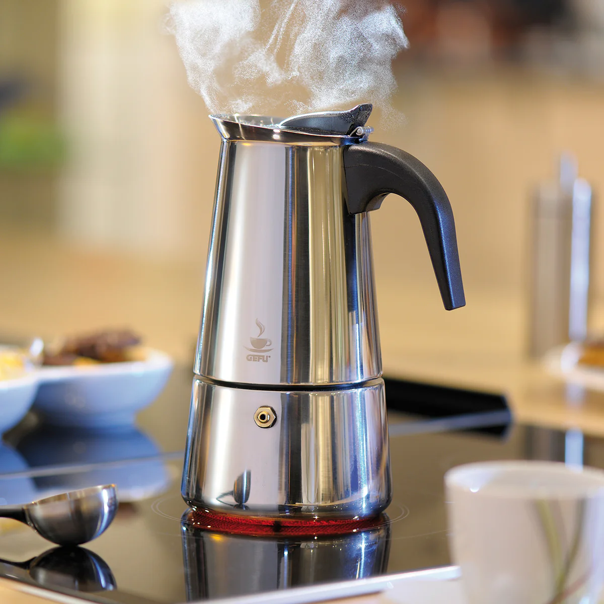 EMILIO Espressor aragaz, 2 cești, inox - Image 2