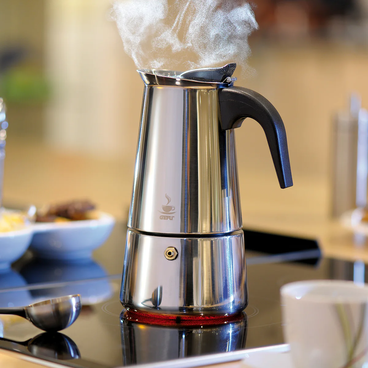 EMILIO Espressor aragaz, 4 cești, inox - Image 2