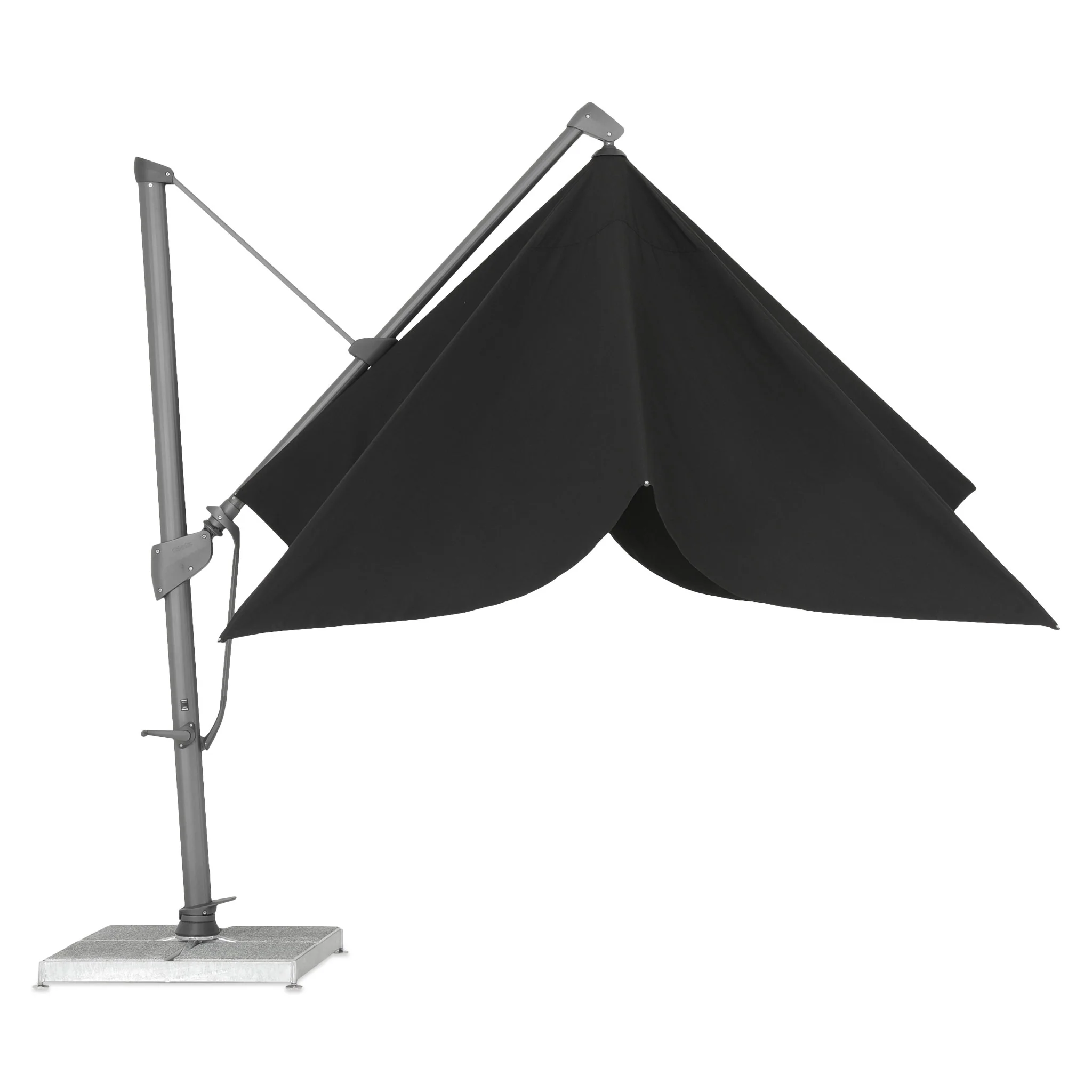 SOMBRANO PLUS Umbrelă pătrată, bază inclusă, 350x350cm - Image 4