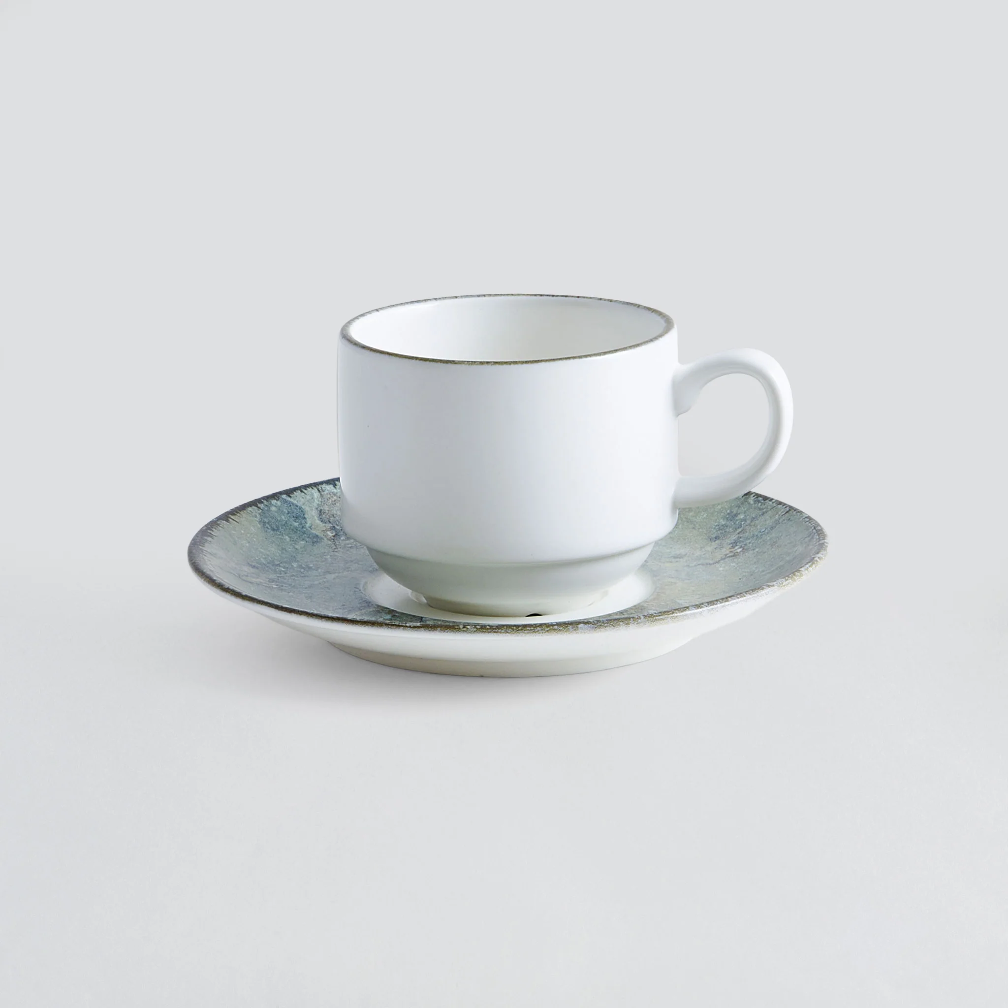 SIENA Set ceșcuță și farfurioară, porțelan, 210ml