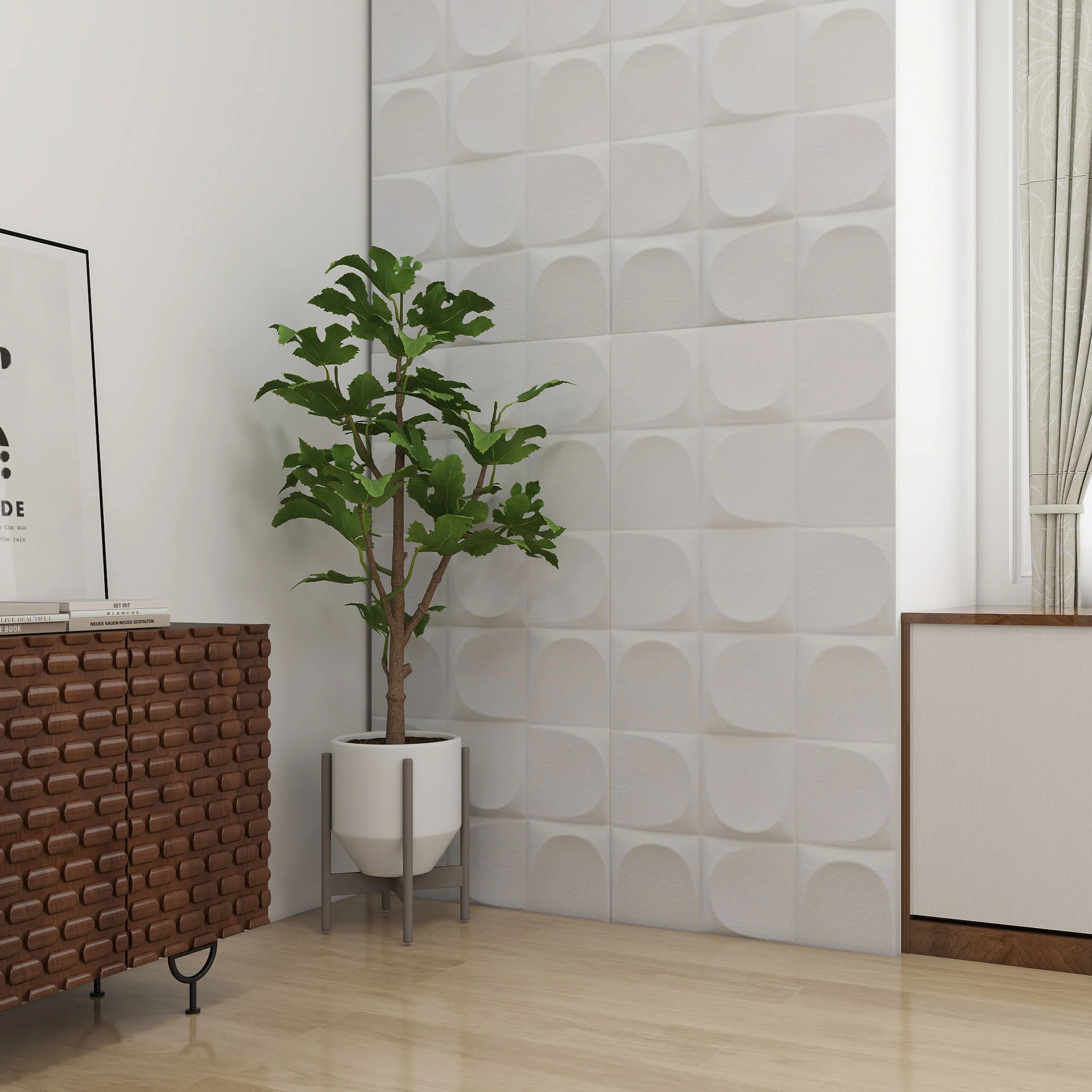 DECORIF Set 6 panouri decorative 3D (lavabile) perete - Image 2