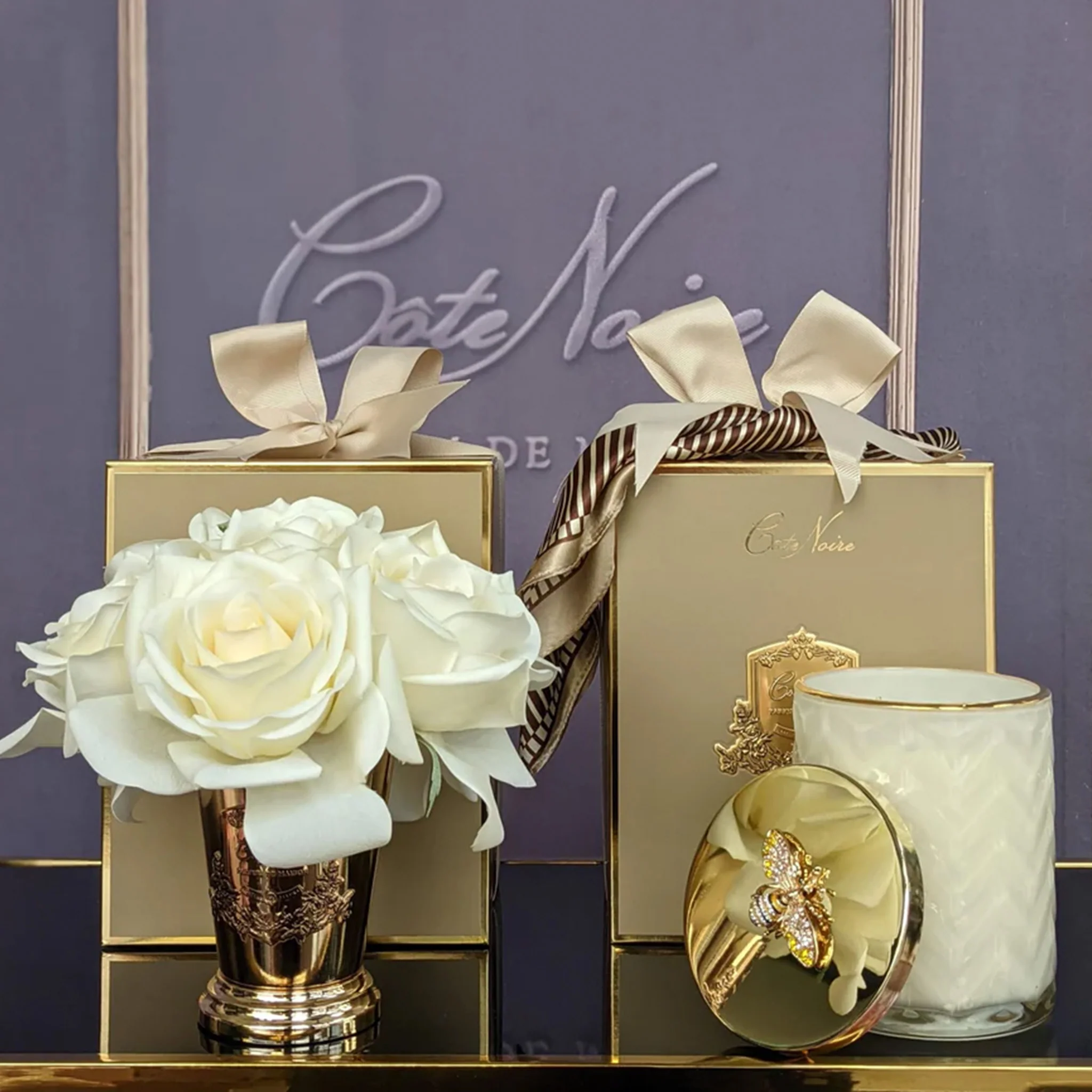 HERRINGBONE Set cadou lumânare și eșarfă - Image 7