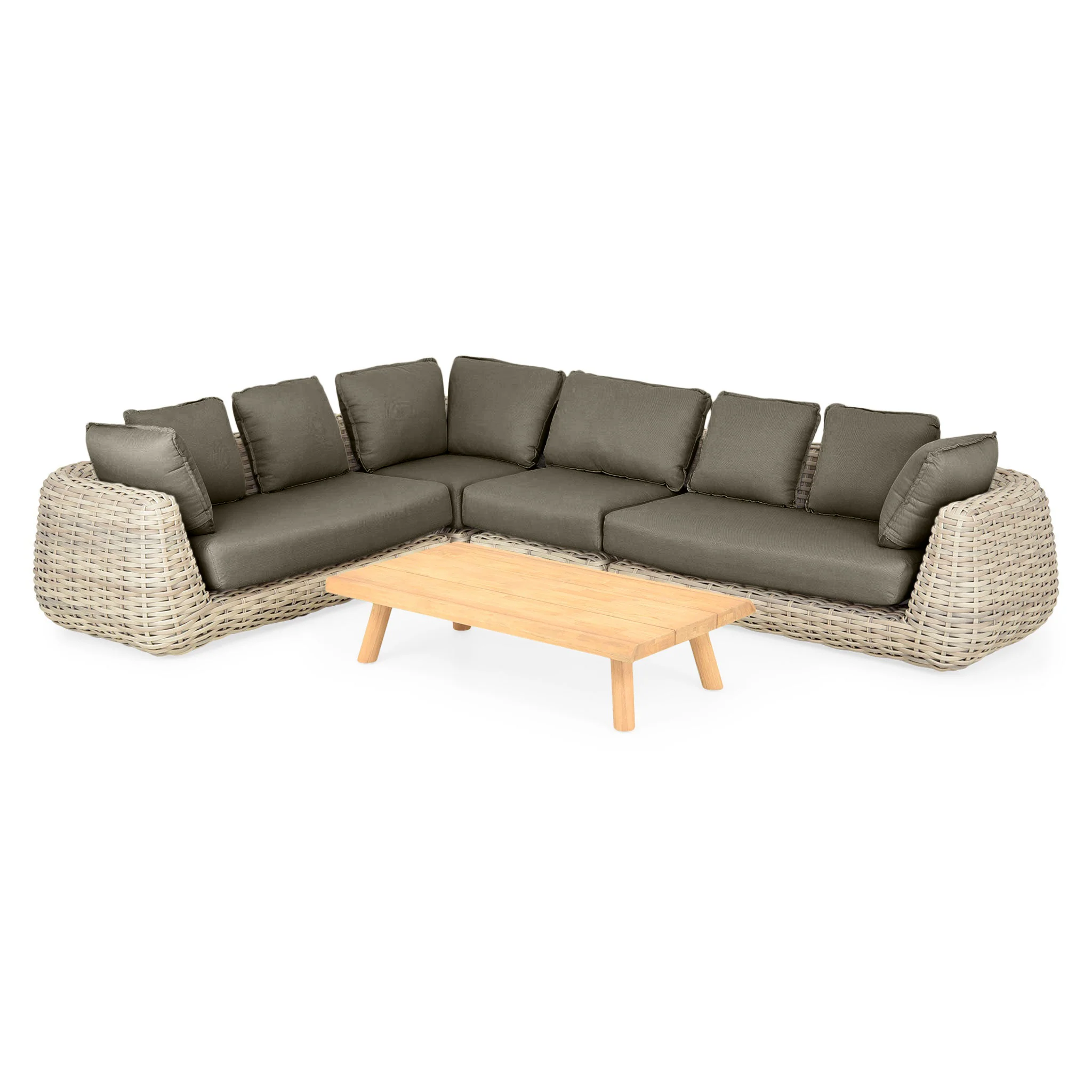 CANCUN Set mobilier terasă/grădină, 2 canapele, element colț, element central și măsuță de cafea - Image 159
