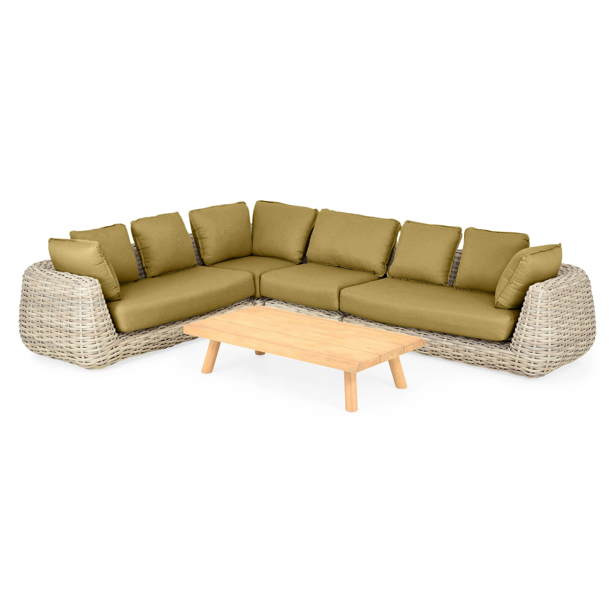 CANCUN Set mobilier terasă/grădină, 2 canapele, element colț, element central și măsuță de cafea - Image 87