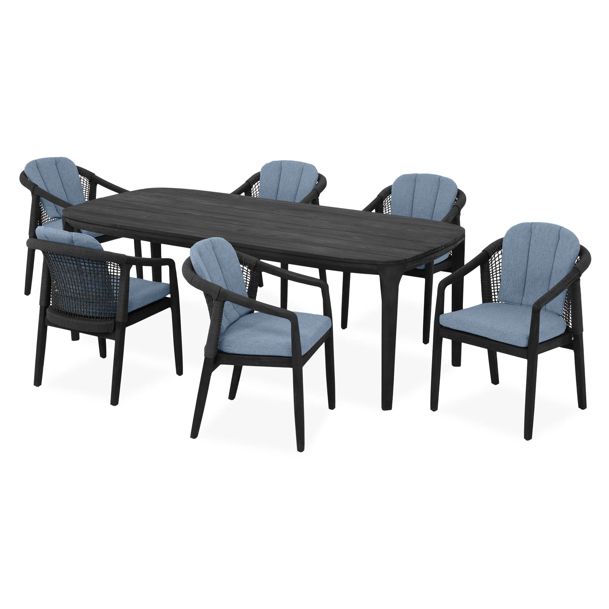 RIVERDALE Set mobilier terasă/grădină, 6 scaune și masă - Image 40