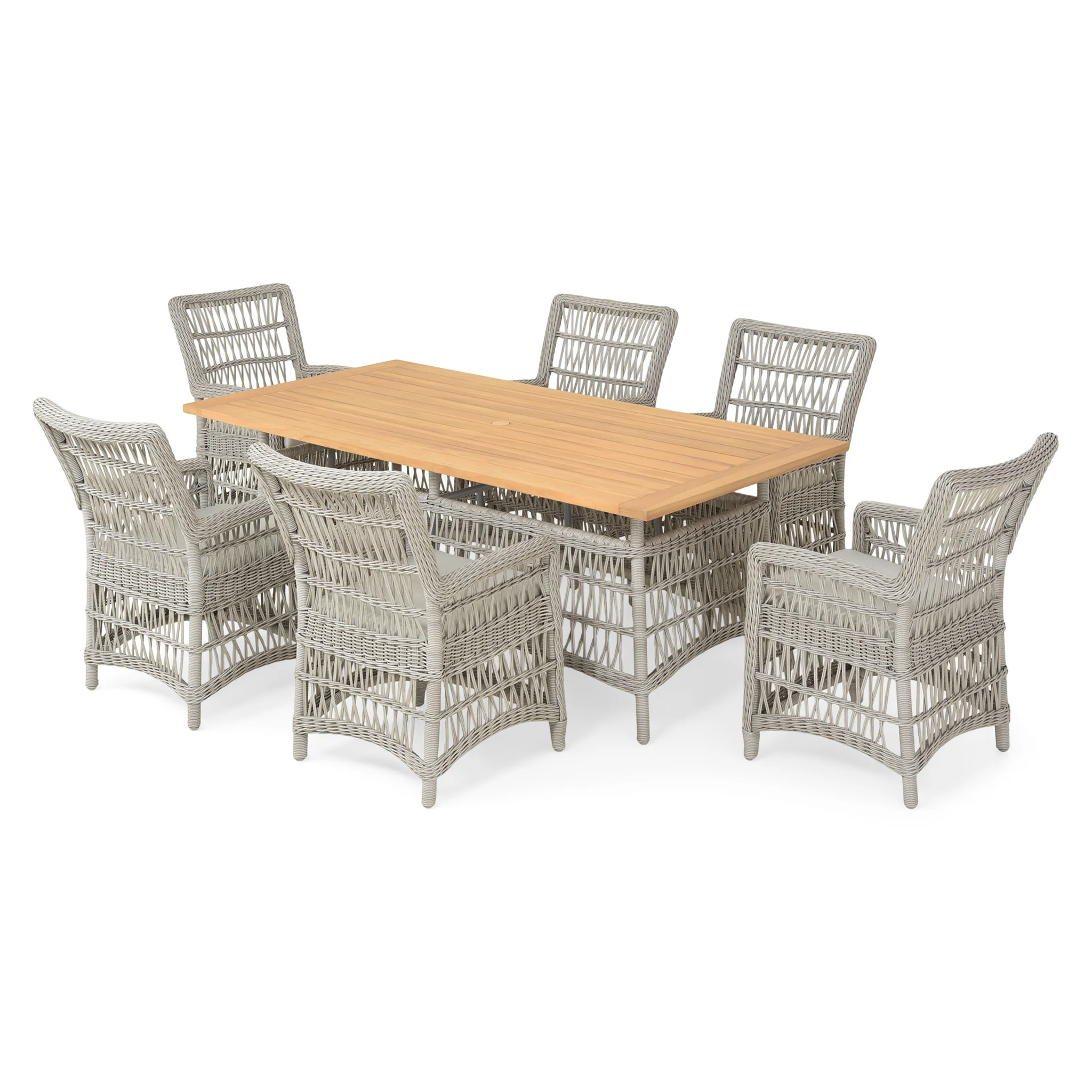 MACKINAC Set mobilier terasă/grădină, 6 scaune și masă - Image 2
